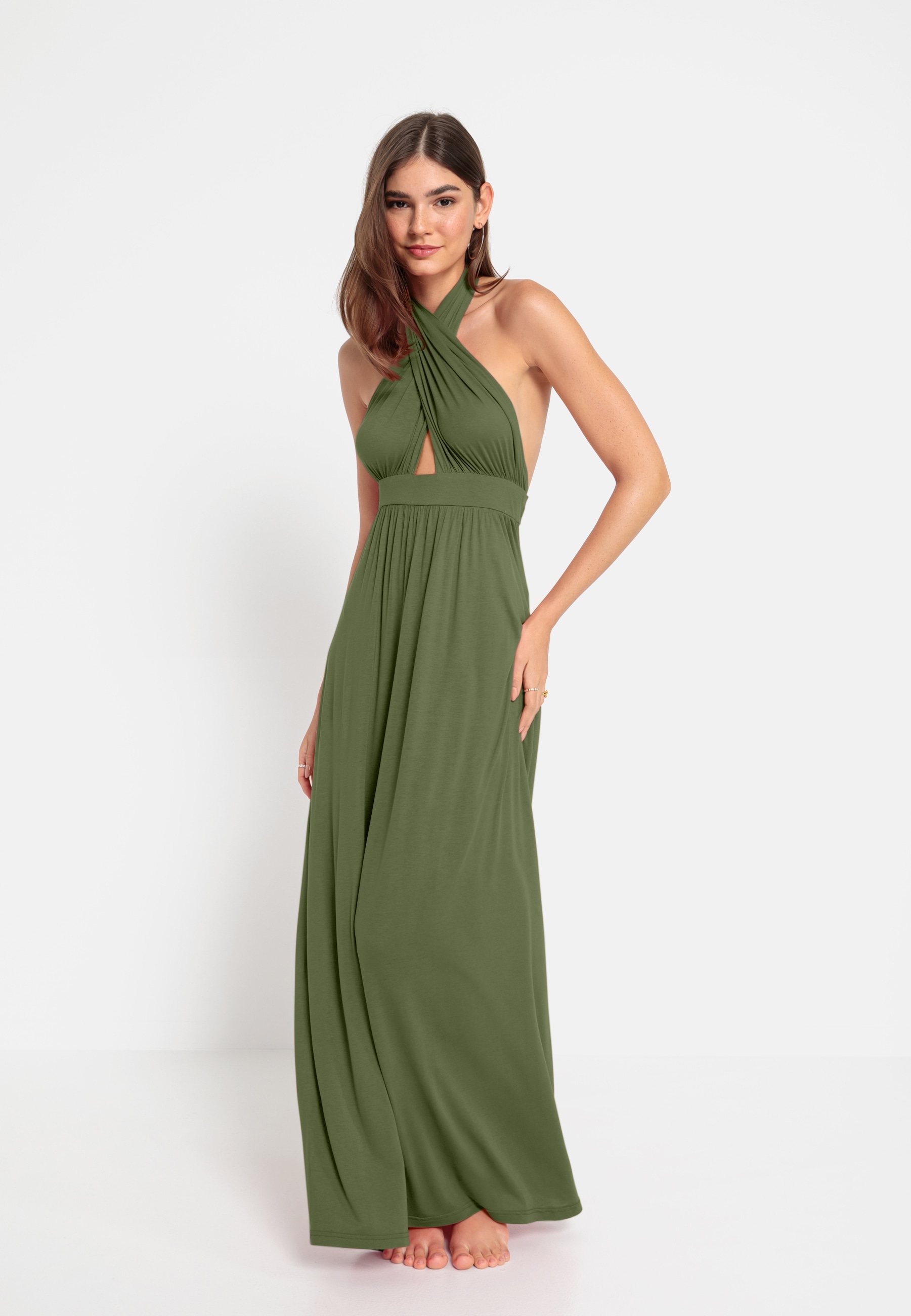 LSCN by LASCANA Neckholderkleid in Maxilänge