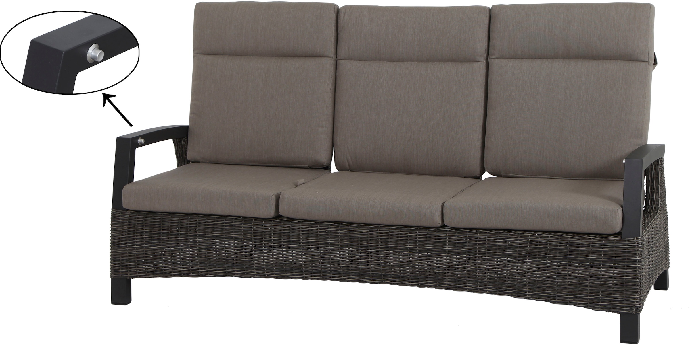 Siena Garden Gartenlounge-Set "Corido" Set, 9 Stk. tlg. bestehend aus 2 Ses günstig online kaufen