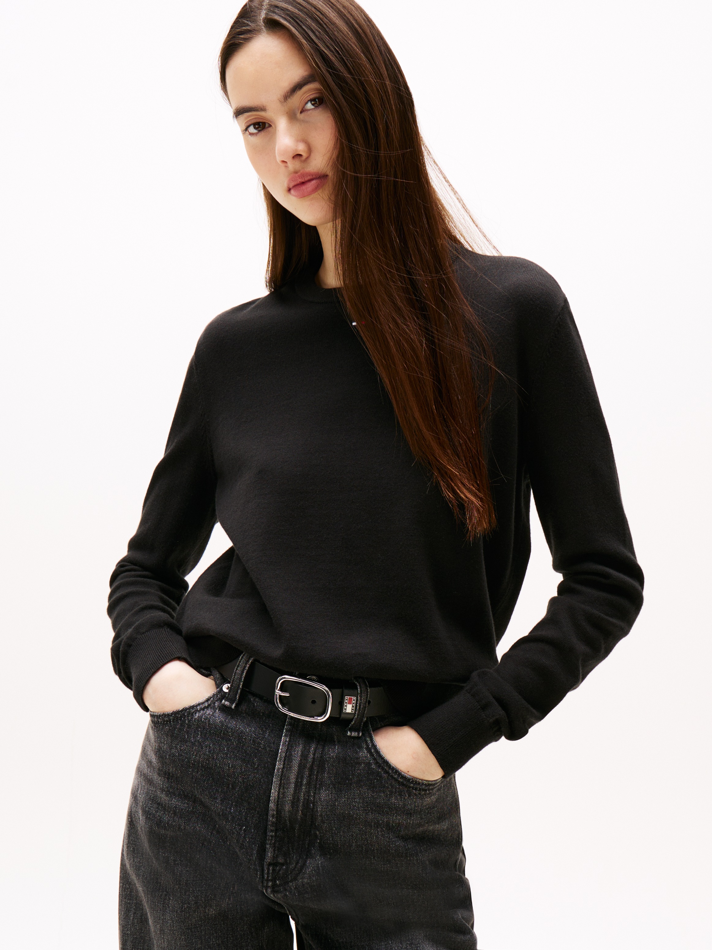 Tommy Jeans Strickpullover »TJW ESSENTIAL CREW SWEATER EXT«