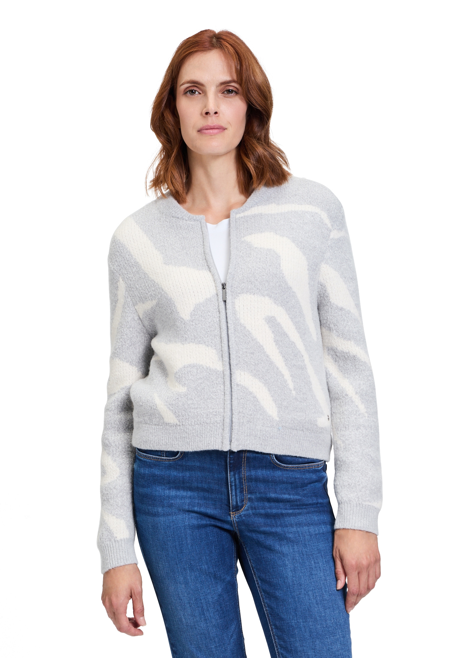 Betty&Co Strickjacke "Damen Strick-Cardigan mit Reißverschluss" 1 tlg. Jacq günstig online kaufen
