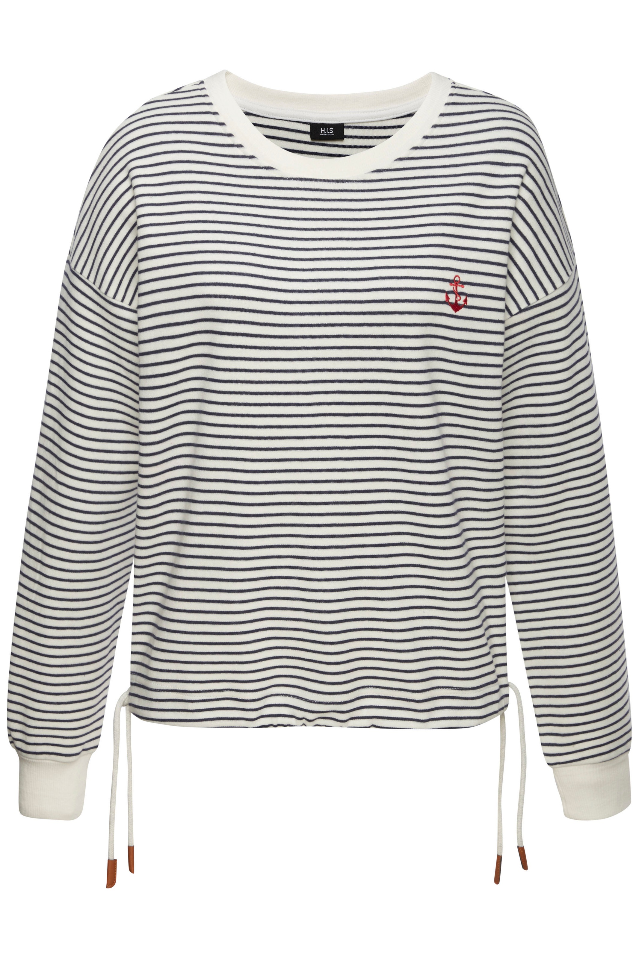 H.I.S Sweatshirt, mit Kordelzug am Saum, Loungewear günstig online kaufen