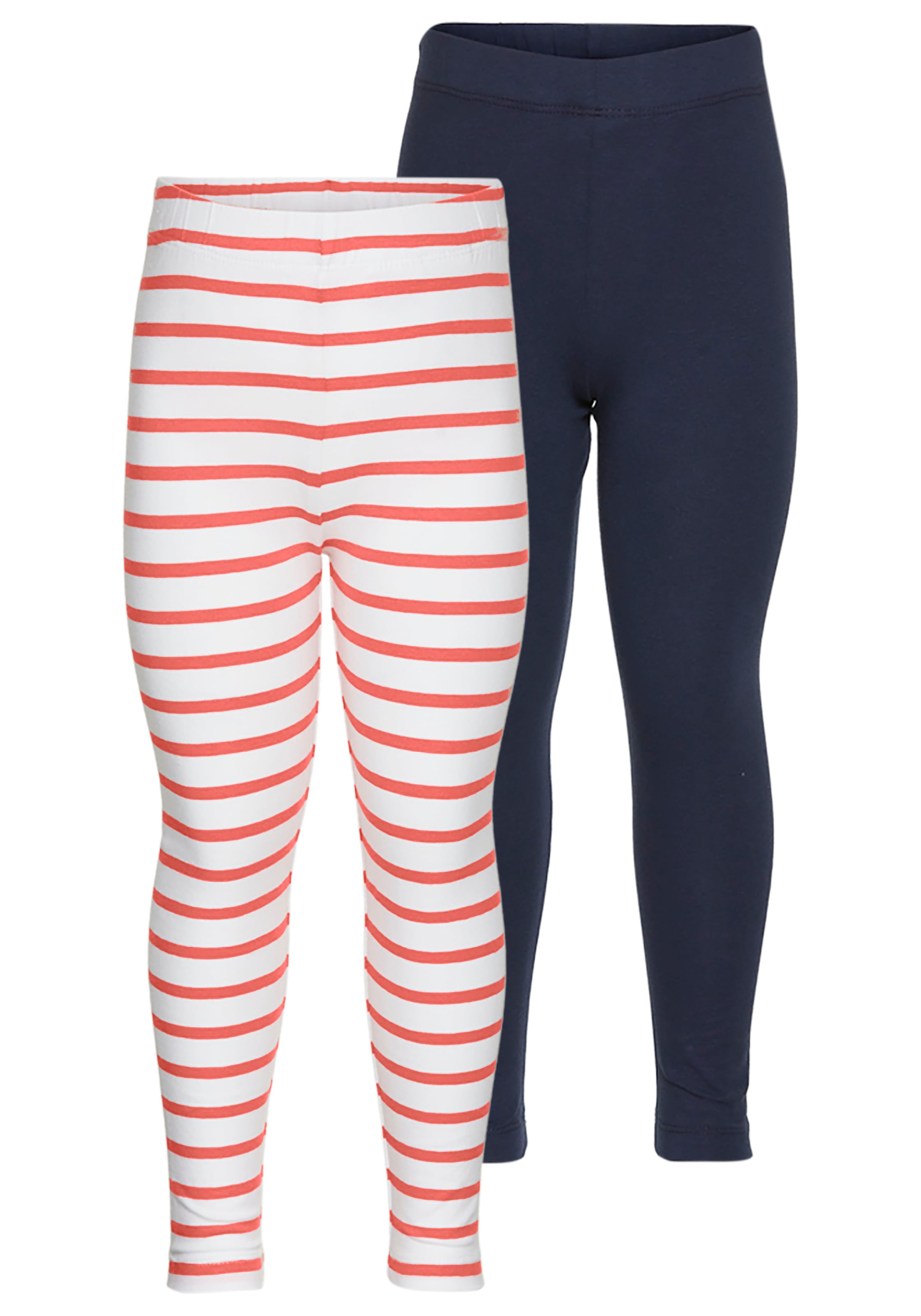 KIDSWORLD Leggings »2er Pack Ringel-Leggings für kleine Mädchen«, (Packung, 2 tlg., 2 Teile), Leggingspackung für kleine Mädchen