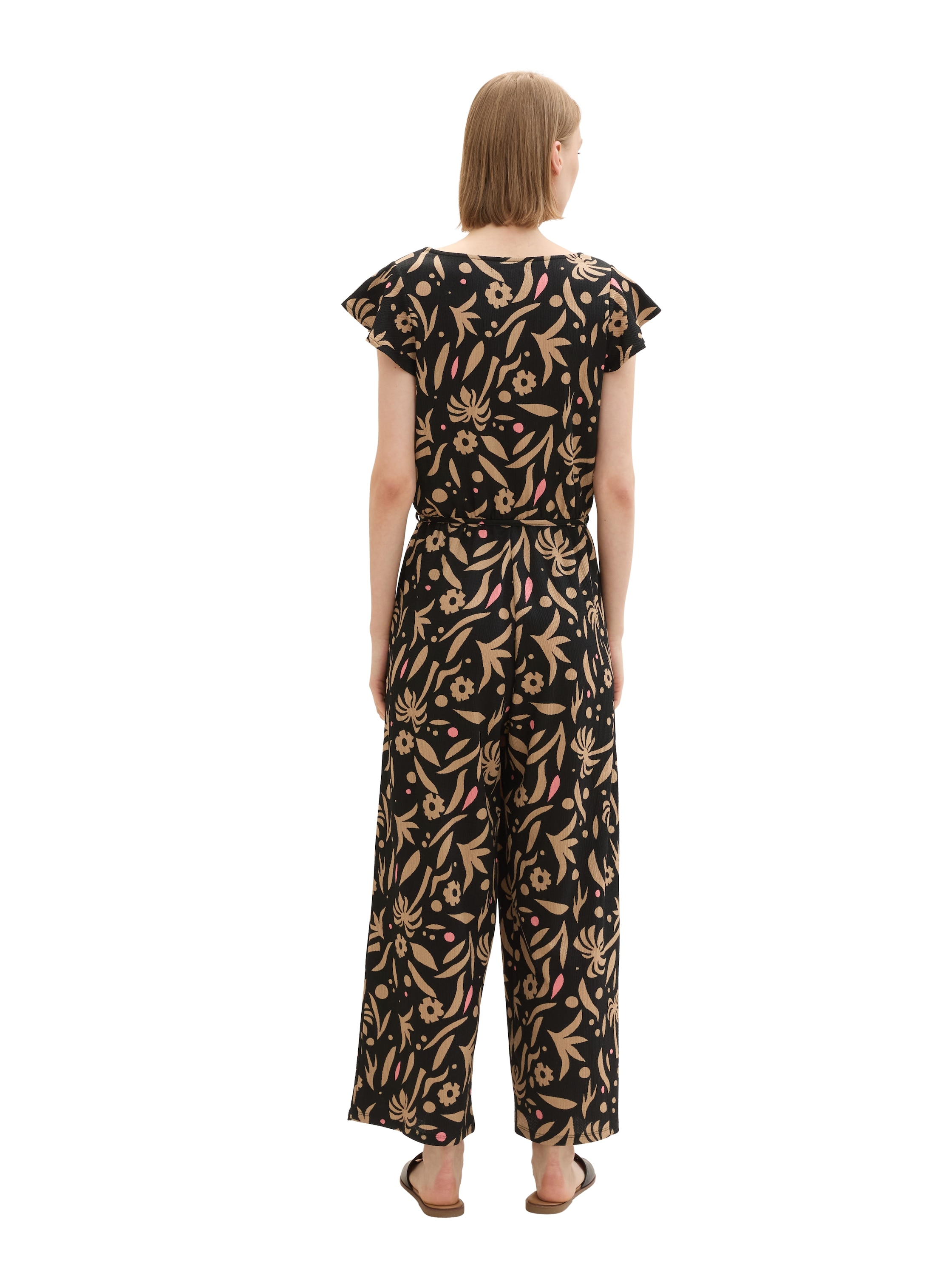 TOM TAILOR Denim Jumpsuit, mit All-Over Print