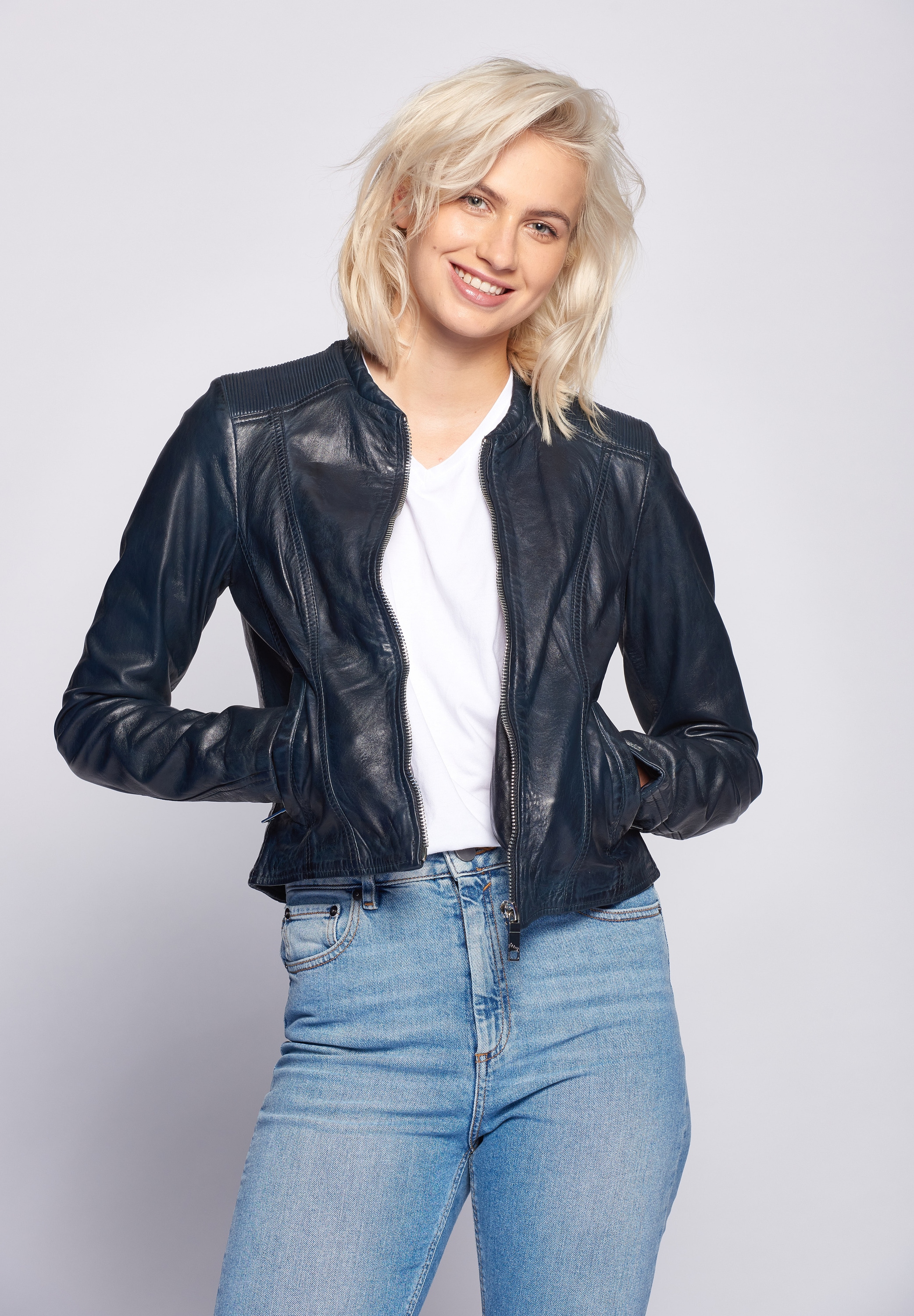 Lederjacke Maze | Black Friday BAUR »Smaragd«