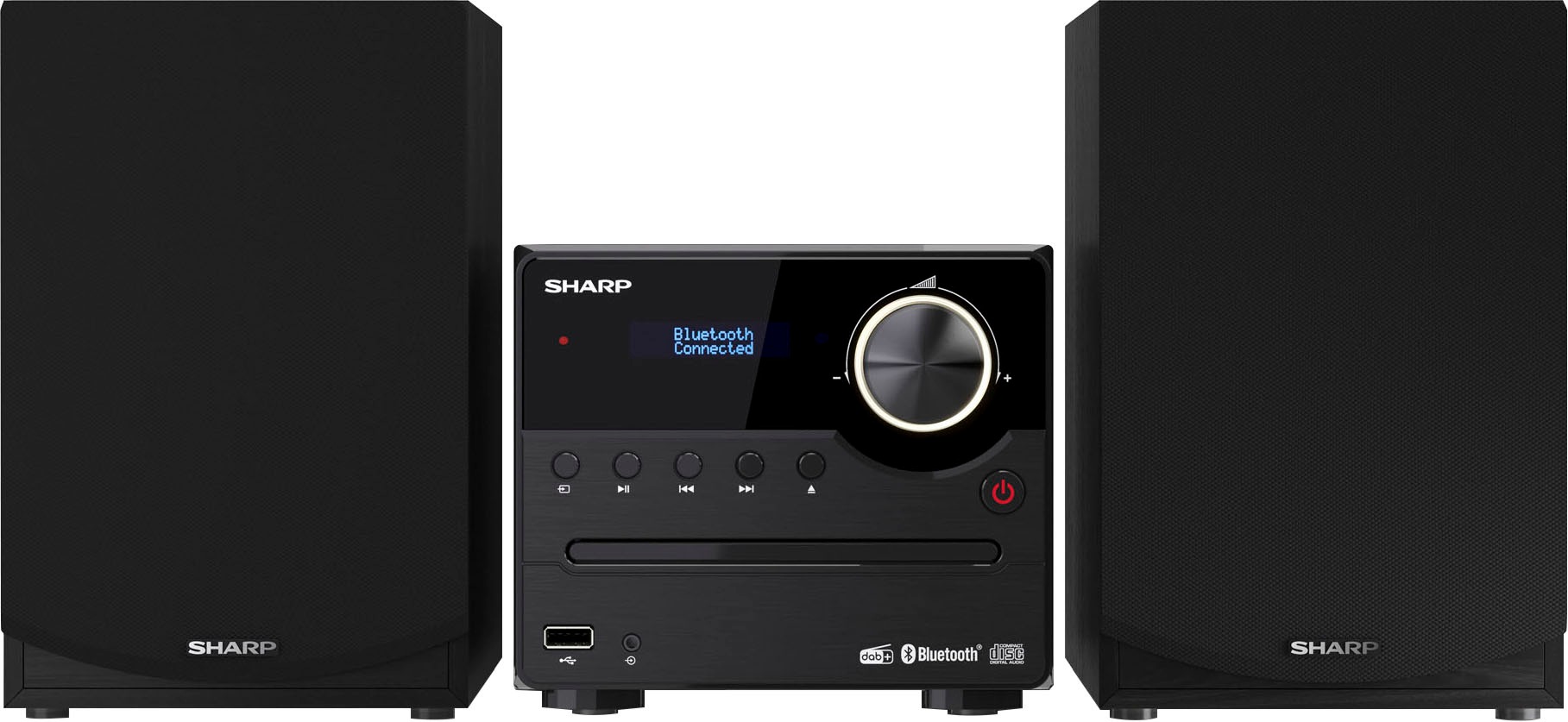 SHARP Audio-System "XL-B517D Mikro", schwarz, Heimkinosysteme