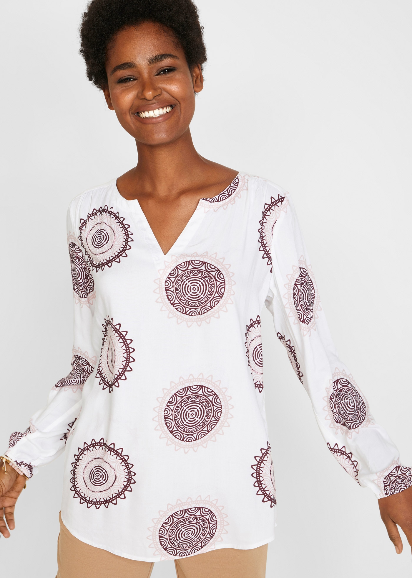 bonprix Tunika "Tunikabluse aus softer Viskose" Tunikabluse aus softer Visk günstig online kaufen