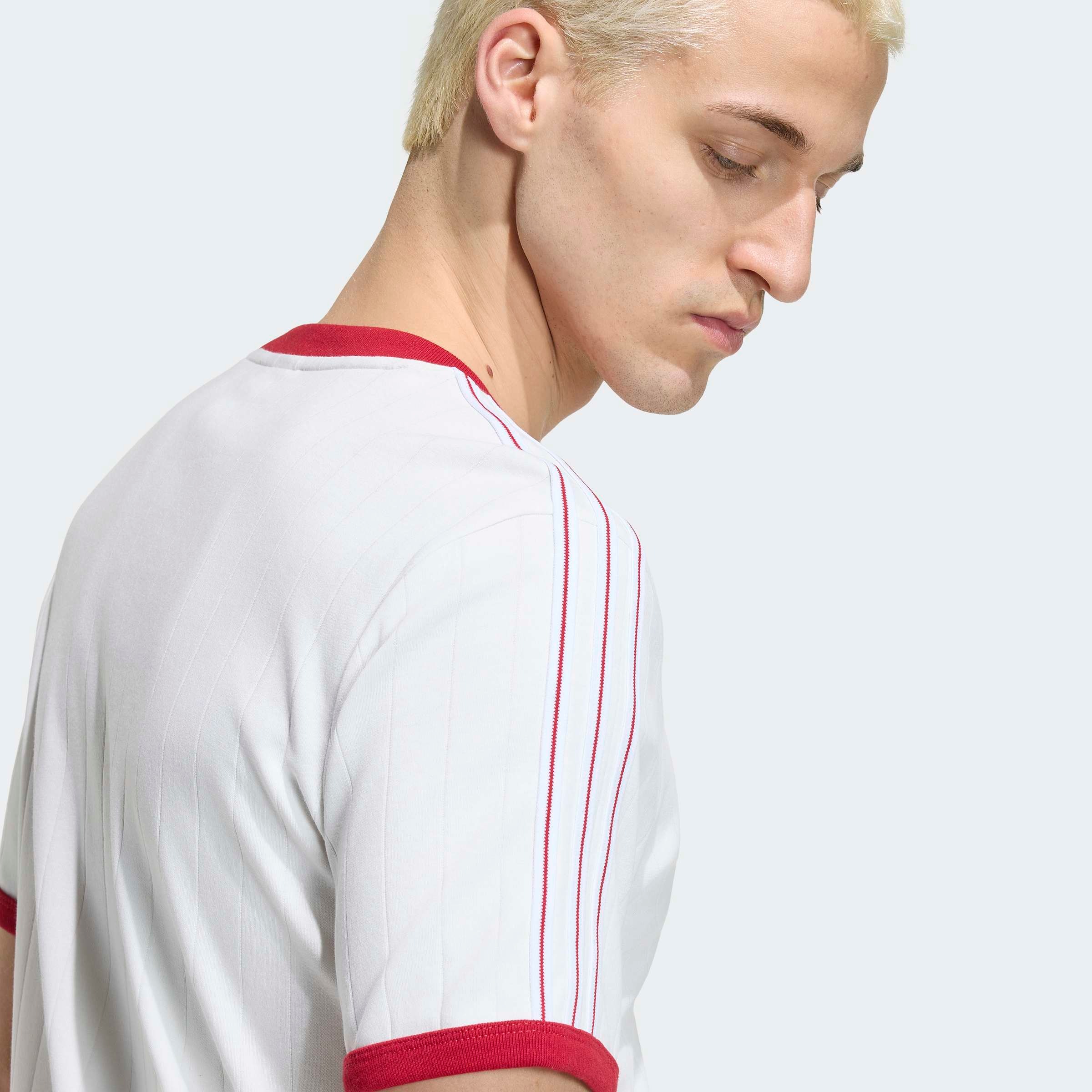 adidas Originals T-Shirt »DROP NEEDLE 3-STREIFEN« für Erwachsene, mit sportlichem Stil, in normaler Länge, Kurzarmdesign