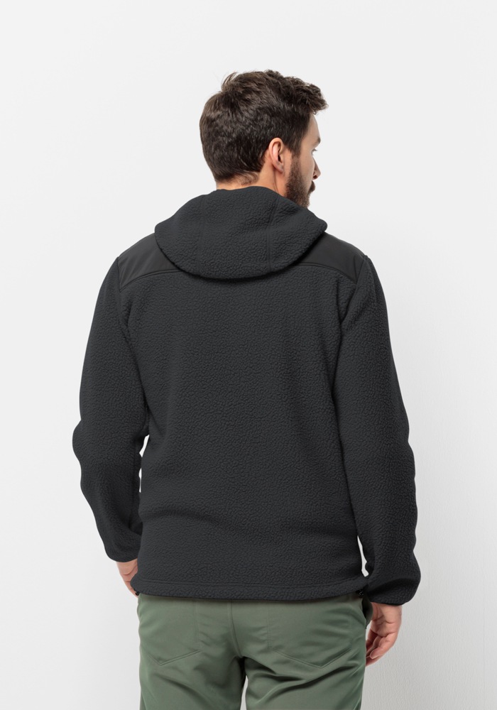 Jack Wolfskin Fleecejacke »KAMMWEG PILE FZ M«, mit Kapuze