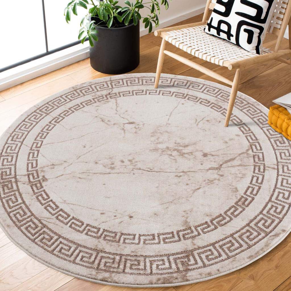 Carpet City Teppich "Noa 9273" rund 11 mm Höhe Kurzflor, Modern, Weicher Fo günstig online kaufen