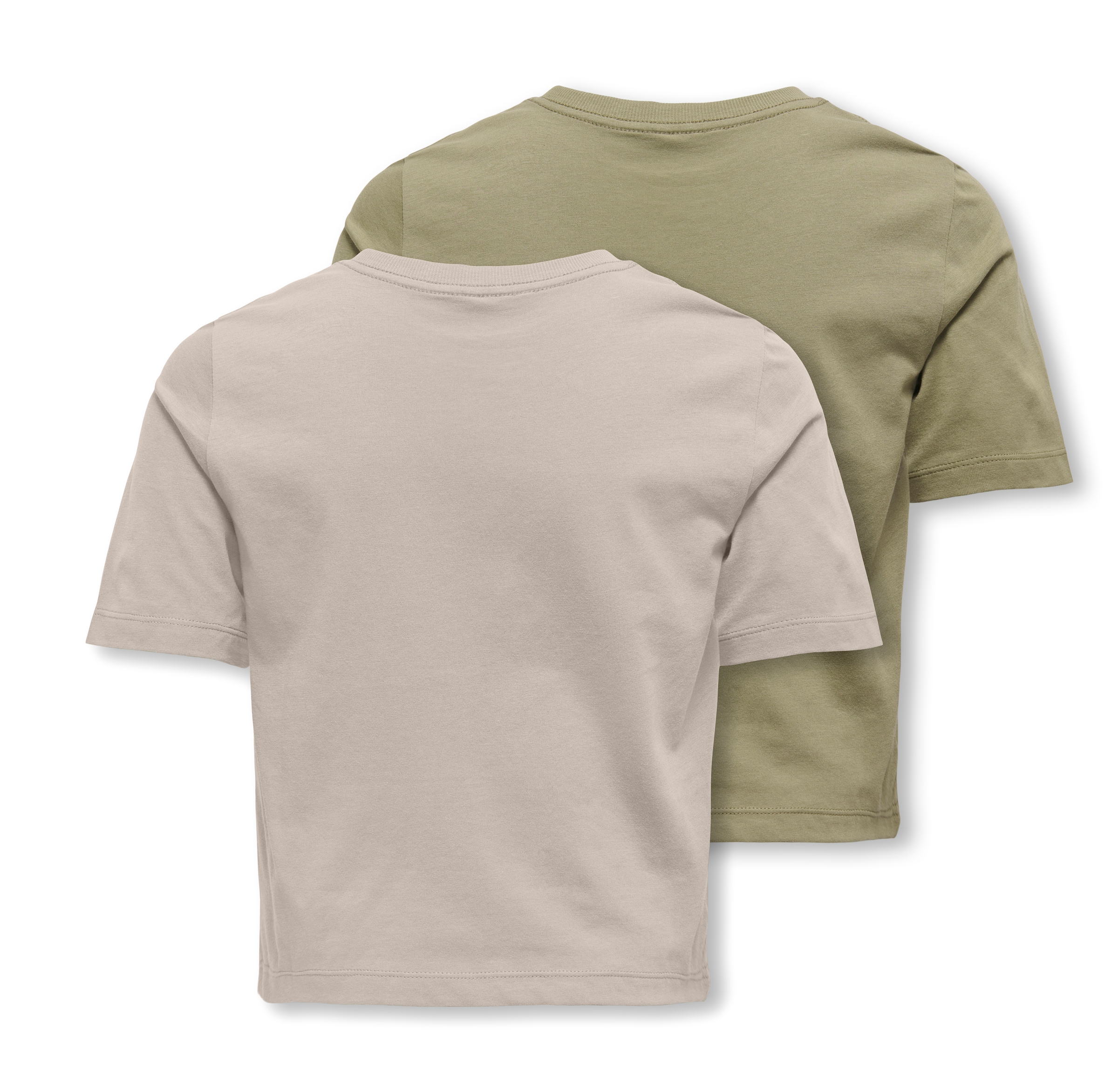 KIDS ONLY Rundhalsshirt »KOGREX LEO HEART S/S TOP JRS 2-PACK«, (Packung, 2er-Pack)