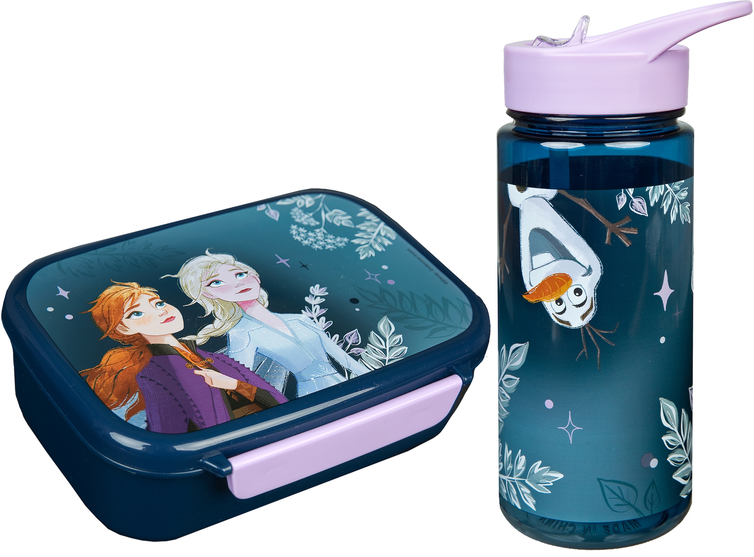 Lunchbox »Brotzeitdose & Trinkflasche, Frozen«, (Set, 2 tlg.), mit Trinkflasche