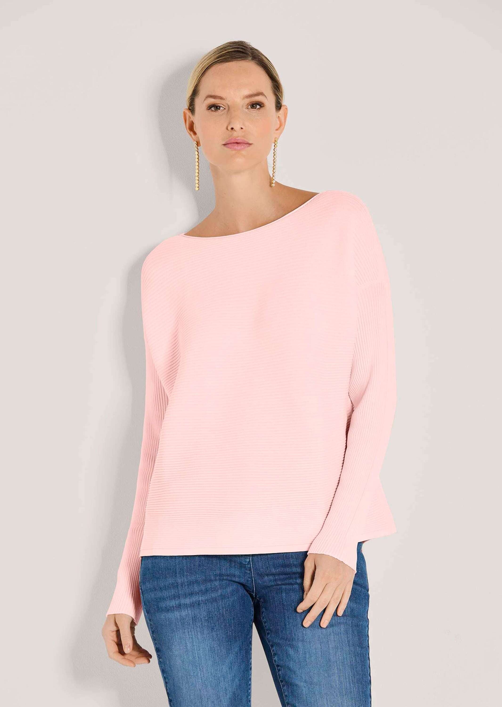 MADELEINE Longpullover »Strickpullover Lässiger Oversized-Pullover mit U-Boot-Ausschnitt«