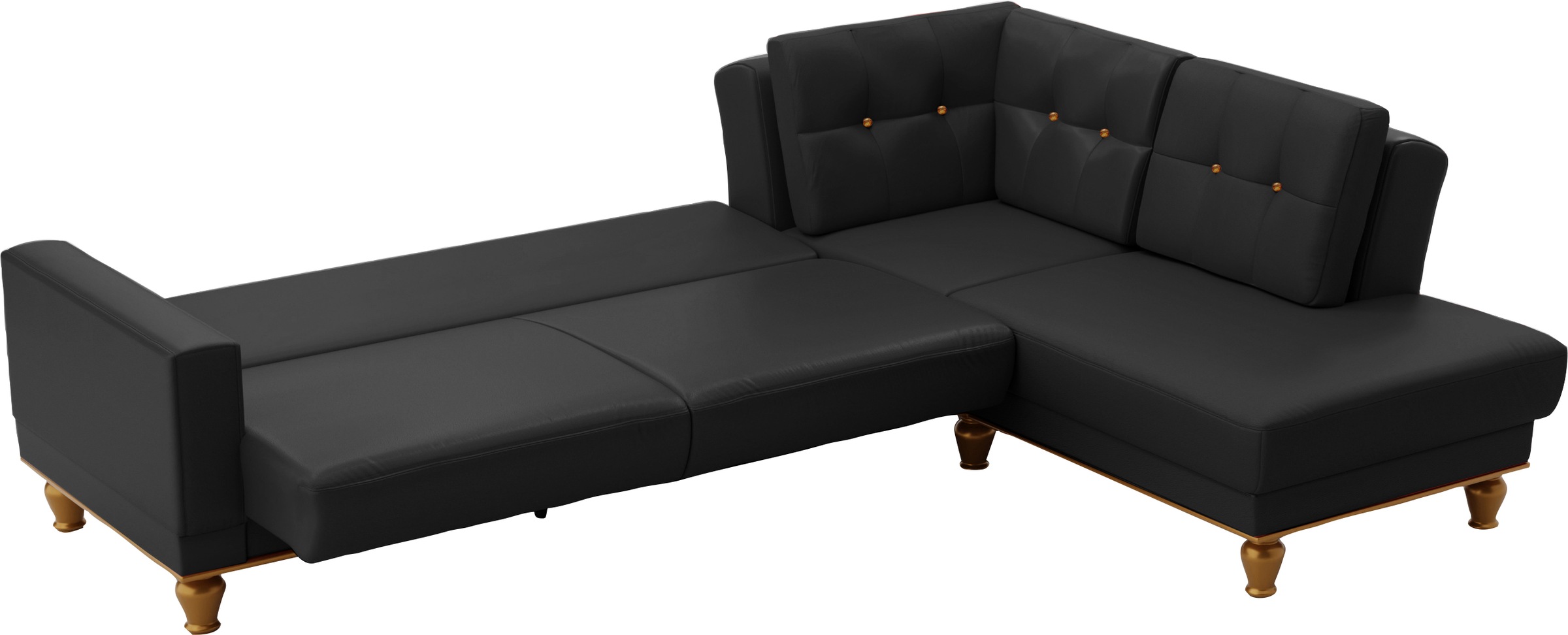 sit&more Ecksofa »Orient 5 L-Form«, mit Strass-Stein, wahlweise mit Bettfunktion und Bettkasten