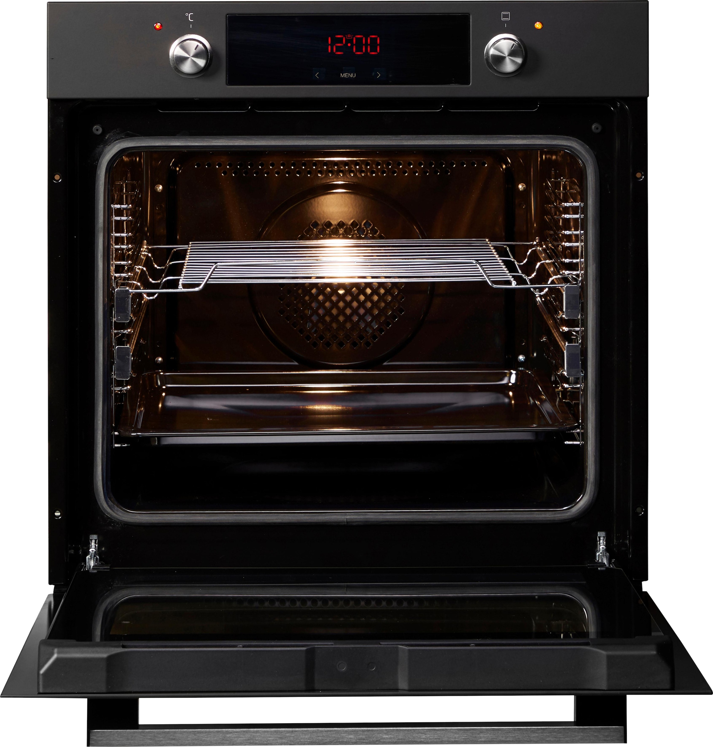 Amica Einbaubackofen »EBX 944 610 SM«, EBX 944 610 SM, mit 2-fach-Teleskopauszug, Simple Steam, Simple Steam