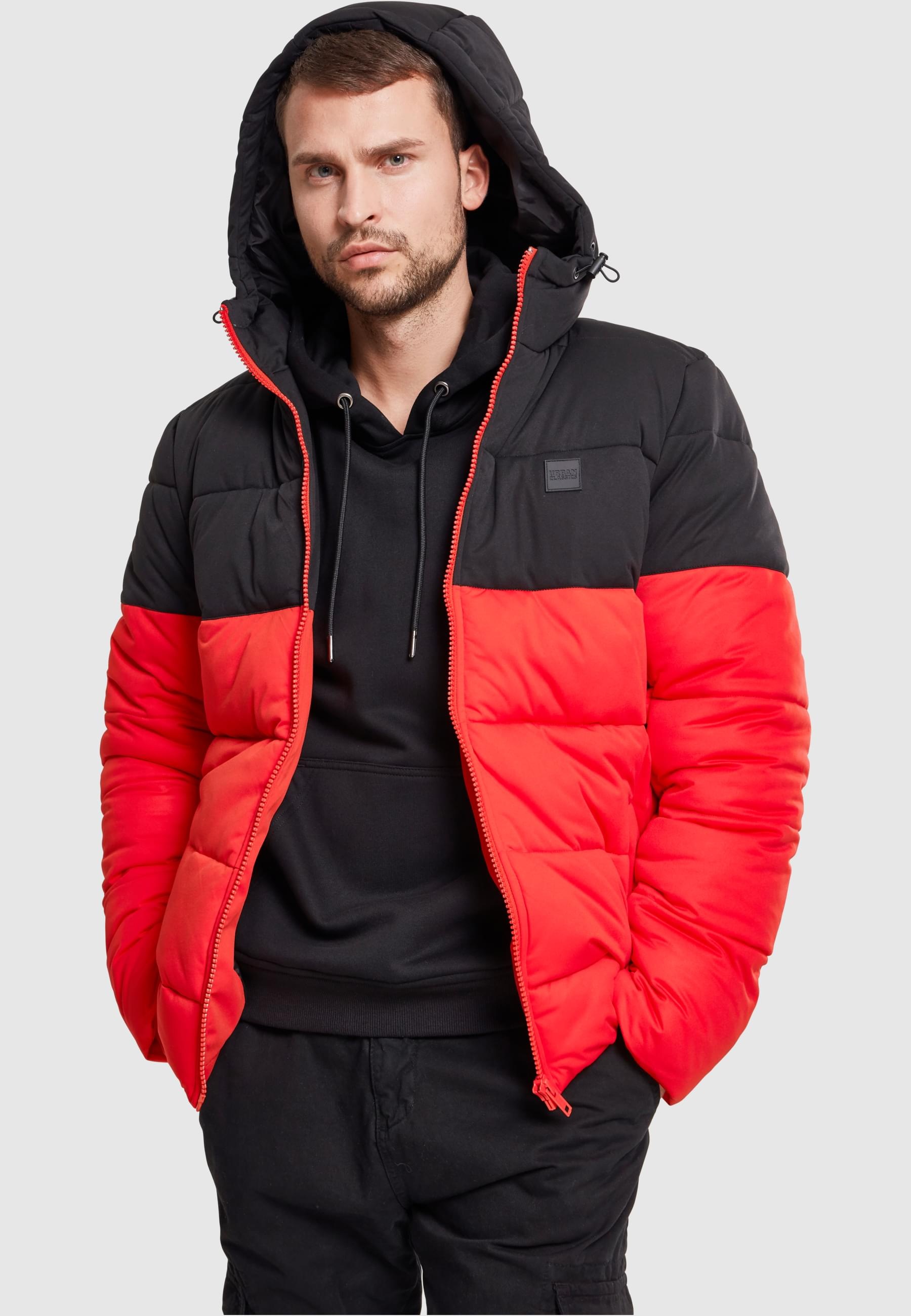 URBAN CLASSICS Winterjacke »Urban Classics Herren Hooded 2-Tone Puffer Jacket«, (1 St.), mit Kapuze