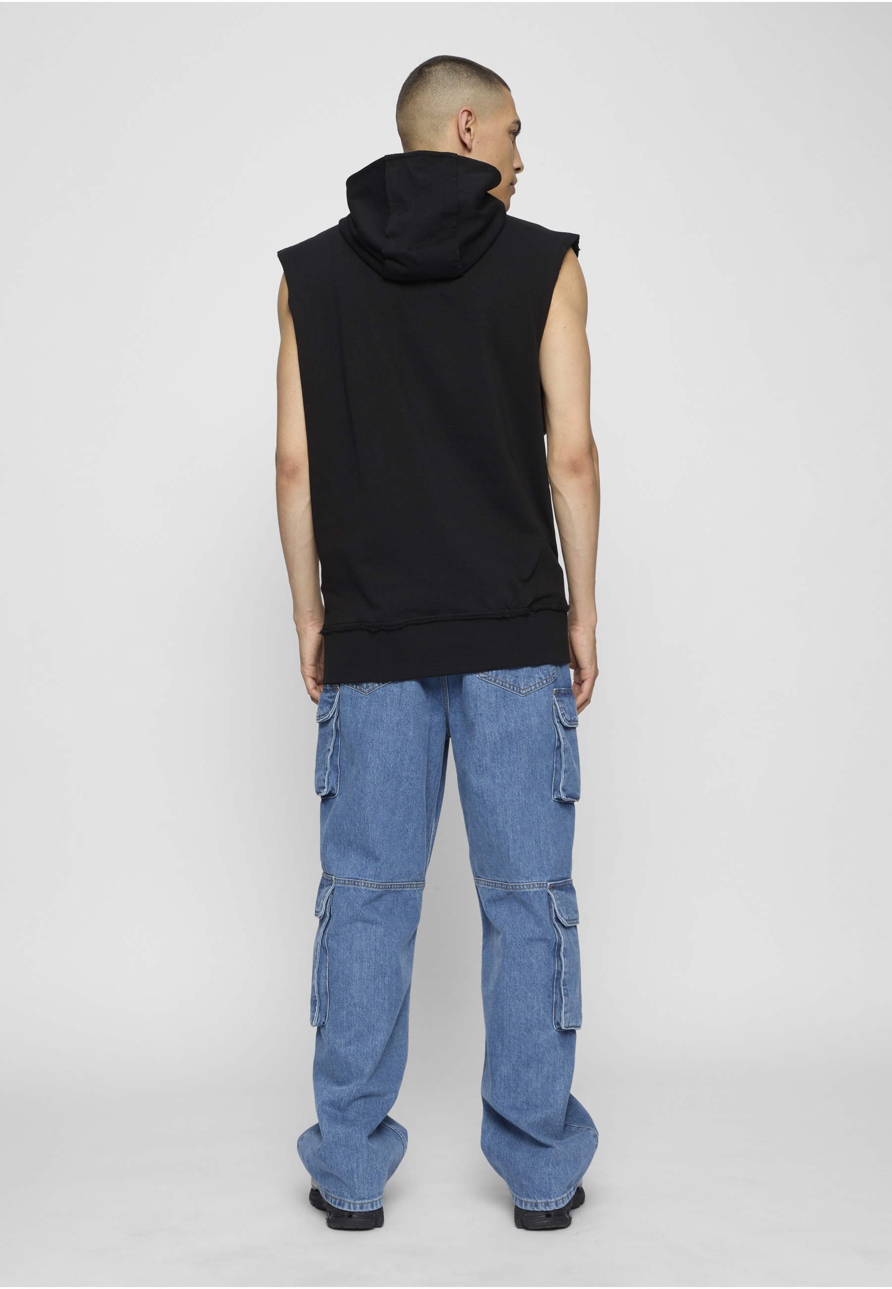 URBAN CLASSICS Rundhalspullover »Urban Classics Herren Open Edge Sleeveless Hoody« 1 Stk.