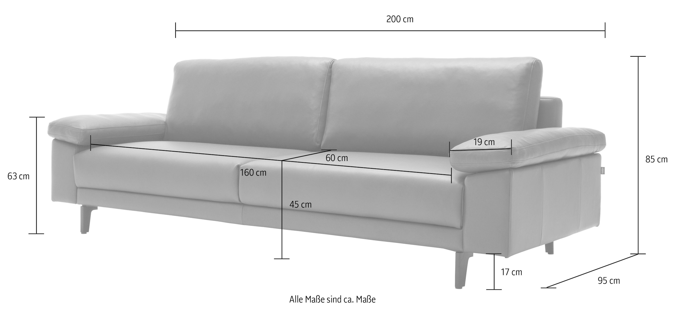 Creation BY ROLF BENZ 2,5-Sitzer »hs.450«