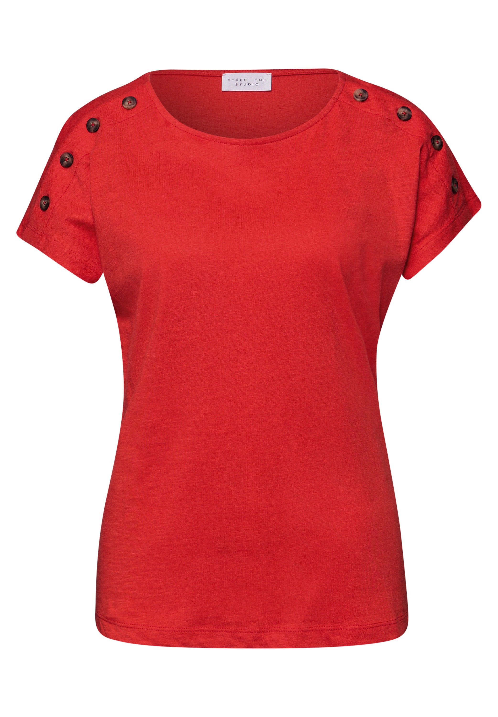 STREET ONE STUDIO T-Shirt mit U-Boot-Ausschnitt