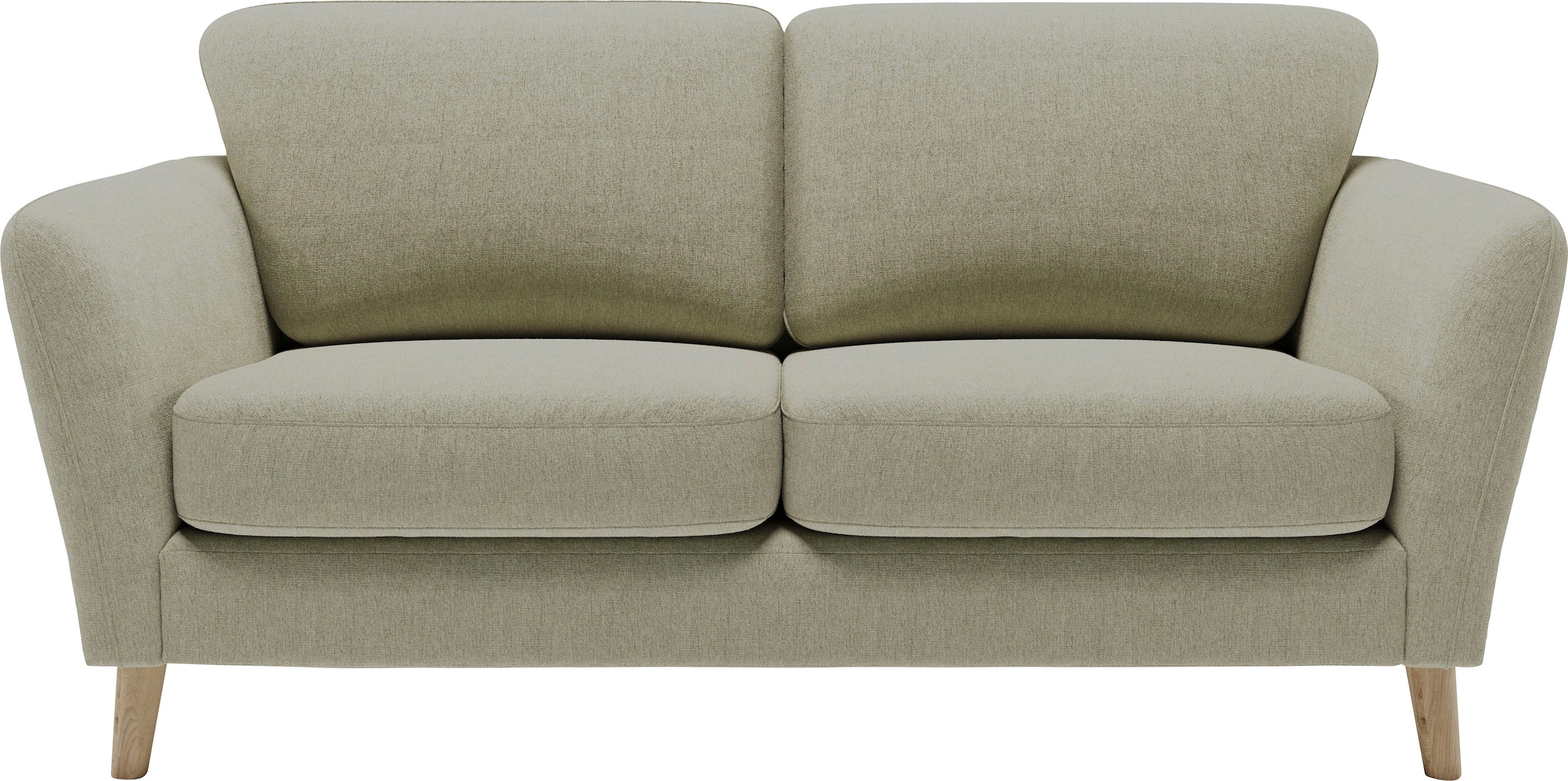 Home affaire 2-Sitzer »MARSEILLE Sofa 170 cm«, mit Massivholzbeinen aus Eiche, verschiedene Bezüge und Farbvarianten