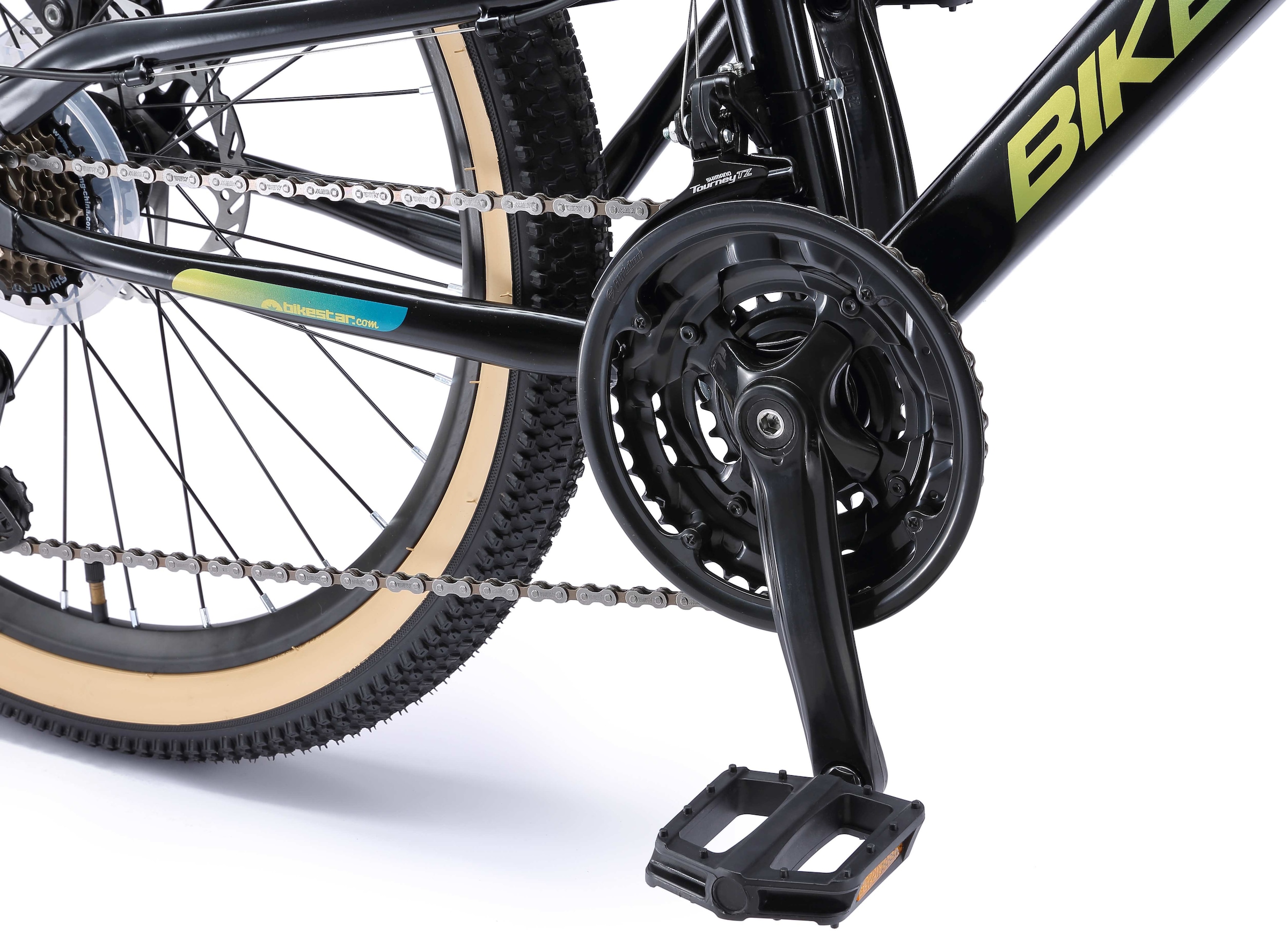 Bikestar Jugendfahrrad, 21 Gang, Shimano, RD-TY21 Schaltwerk, Kettenschaltung