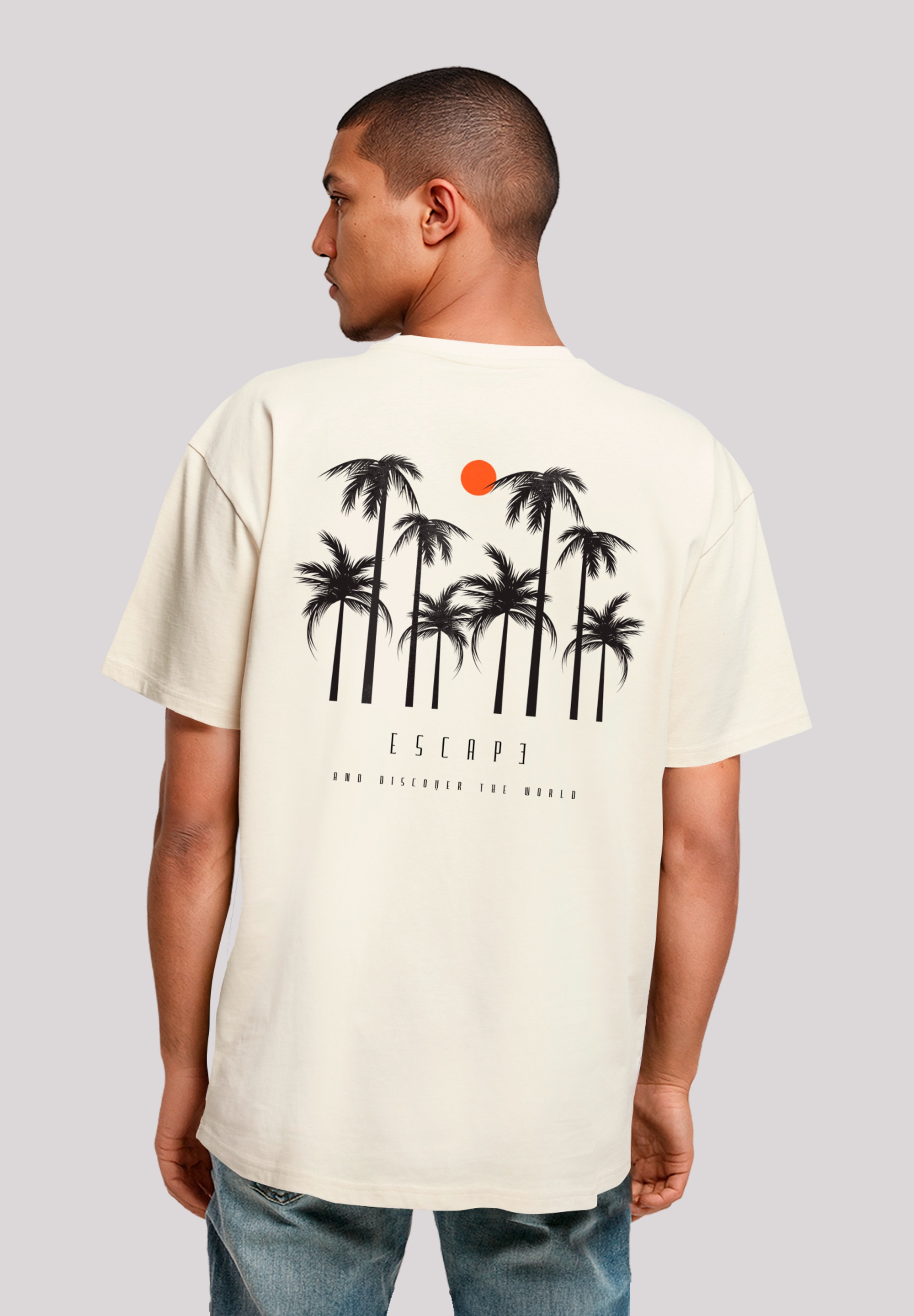 F4NT4STIC T-Shirt "Oversize Escape Discover the World Palm Trees" Discover günstig online kaufen