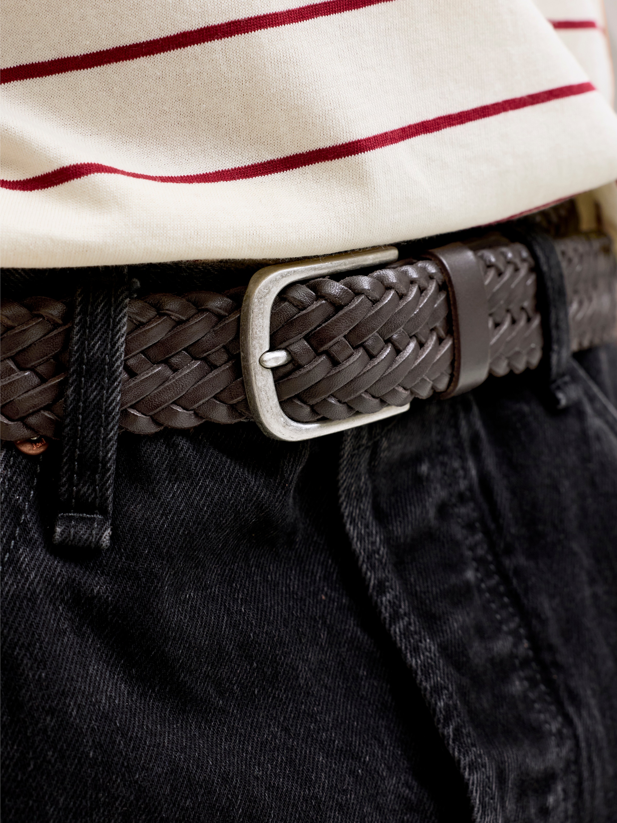 Jack & Jones Ledergürtel »JACJOE BRAIDED LEATHER BELT«