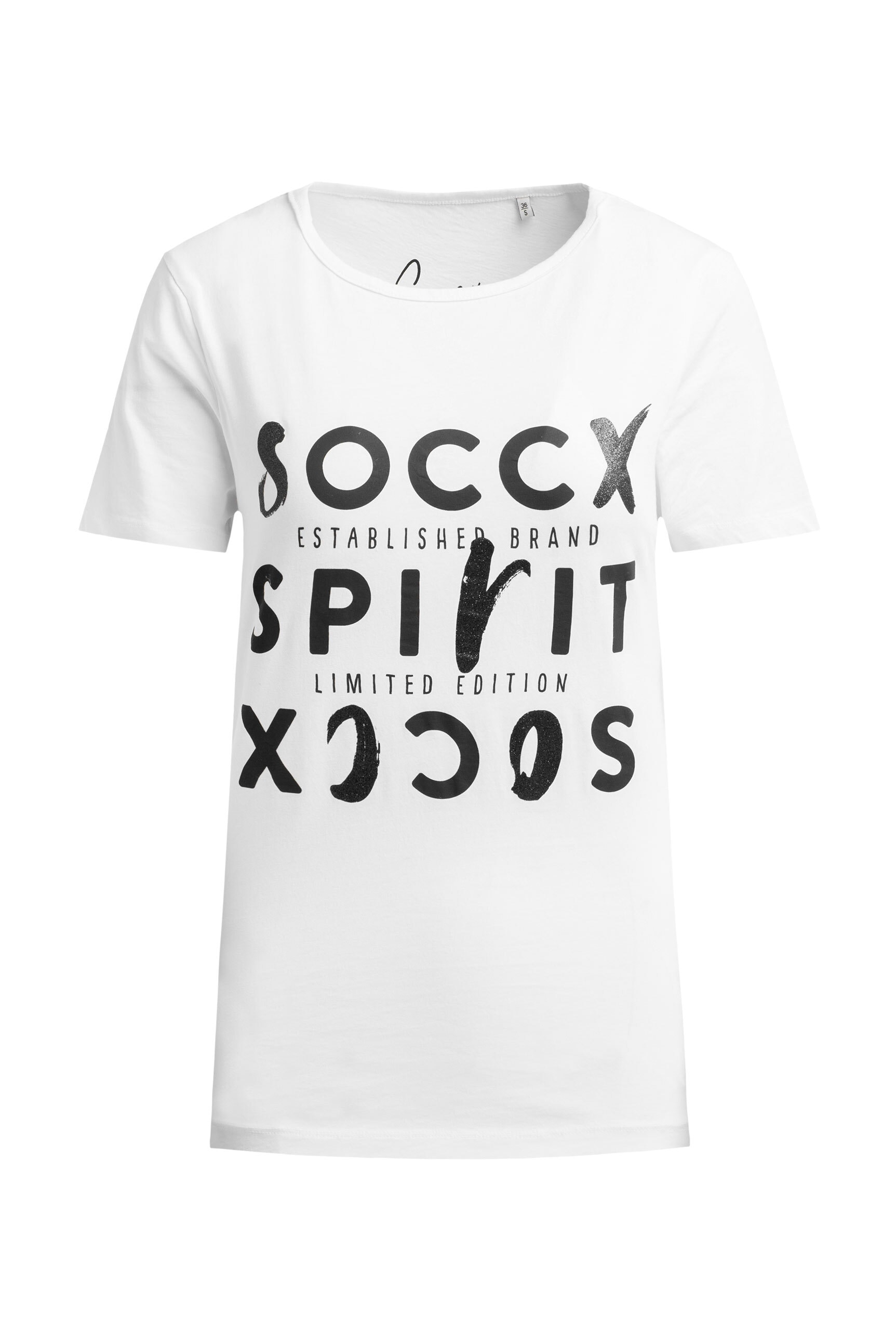 SOCCX Kurzarmshirt, aus Baumwolle