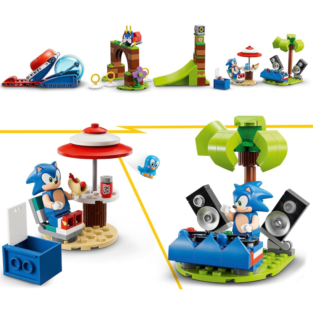 LEGO® Konstruktionsspielsteine »Sonics Kugel-Challenge (76990), LEGO® Sonic«, (292 St.)