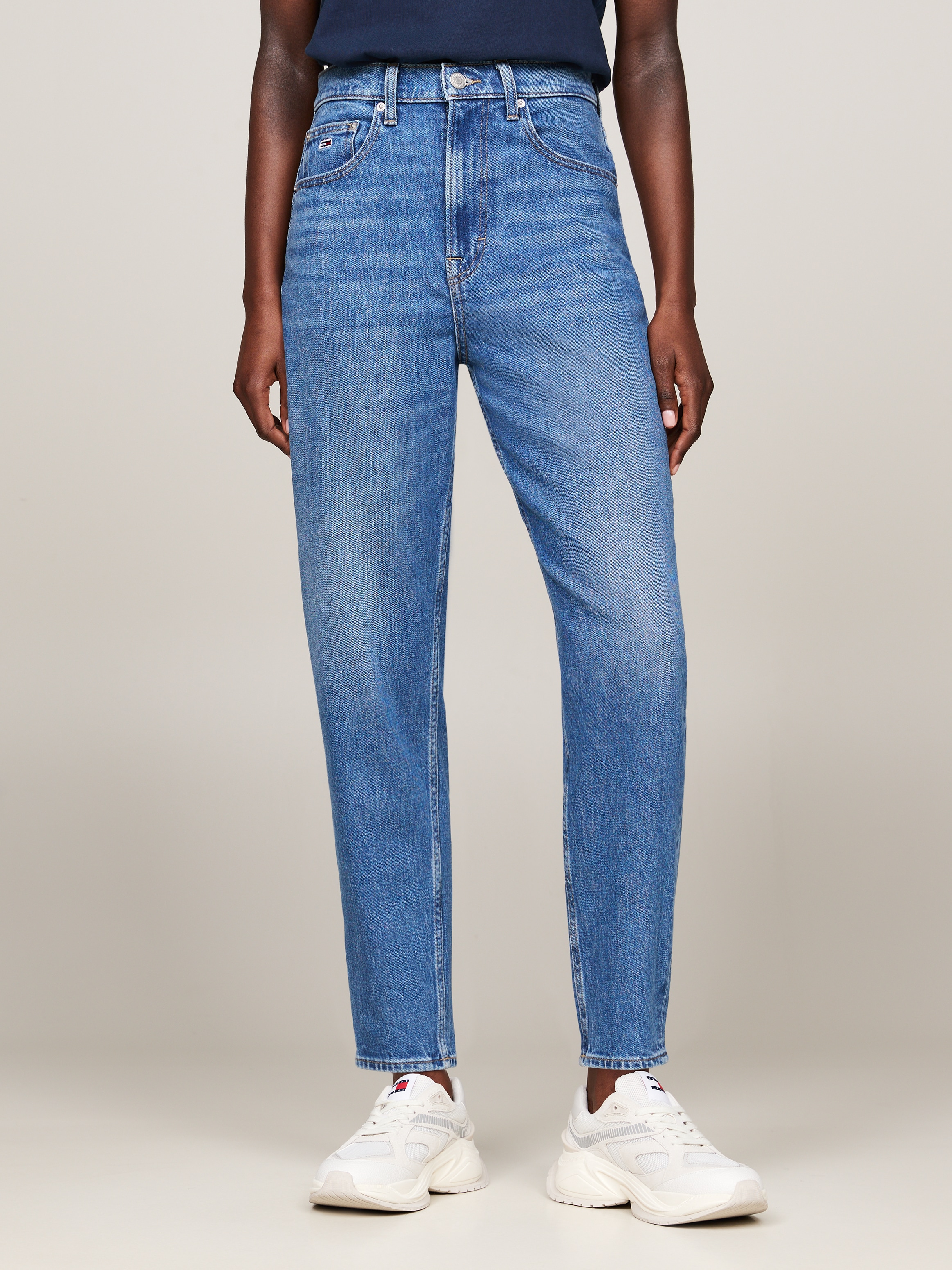 Tommy Jeans Tapered-fit-Jeans "Tommy Jeans - Damenjeans - MOM Fit- High Waist - Tapered"