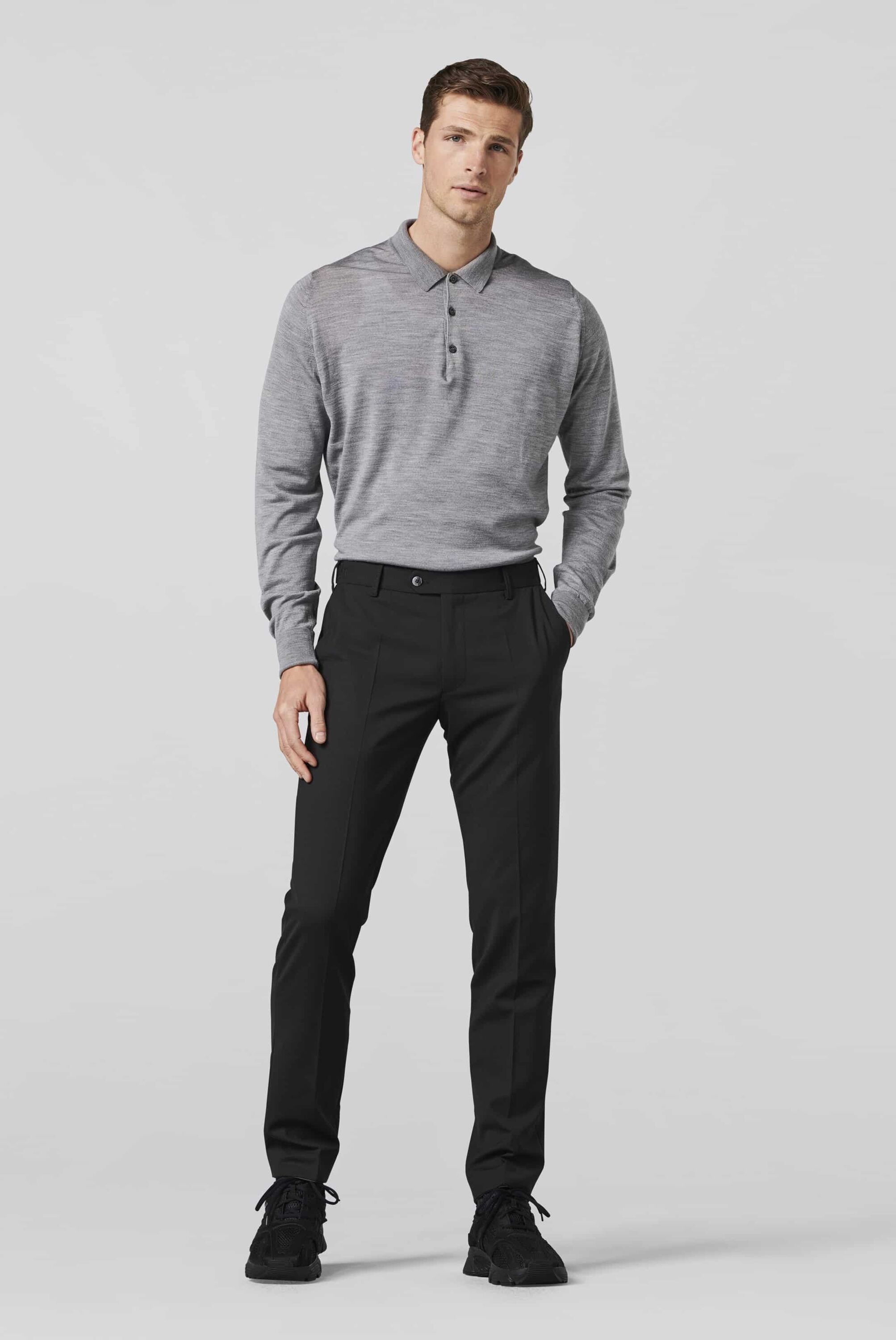 MEYER Oslo Men's Trousers Black 33 3