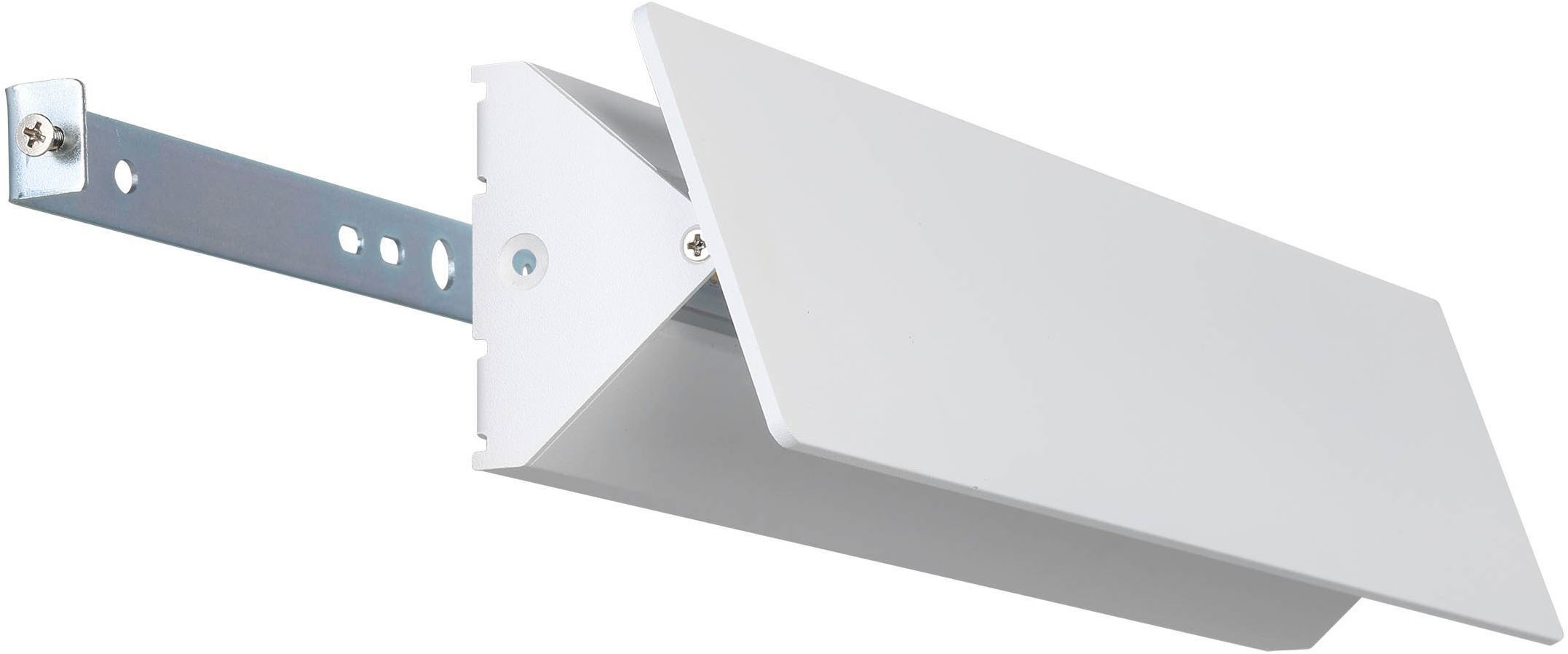 EGLO Wandleuchte »Zubialde LED Wandlampe, Wandstrahler, Aluminium und Stahl, Flurlampe« LED-Modul 1 Stk. Warmweiß Wand-/Deckenleuchte - L36 x H8 x AL5 cm - weiß - 12W inkl.