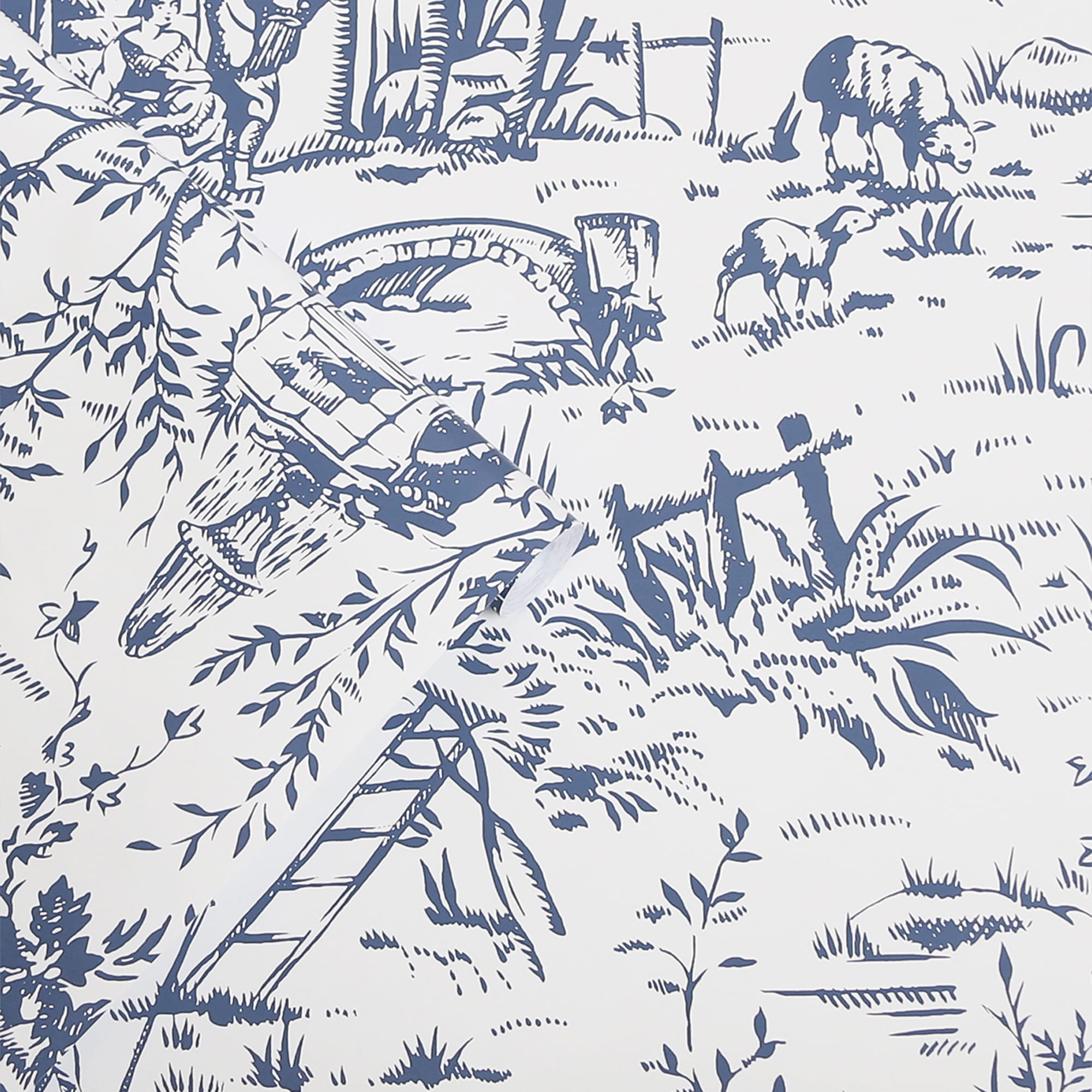Laura Ashley Vliestapete "Toile De Jouy" Floral Texturiert 10mx52cm