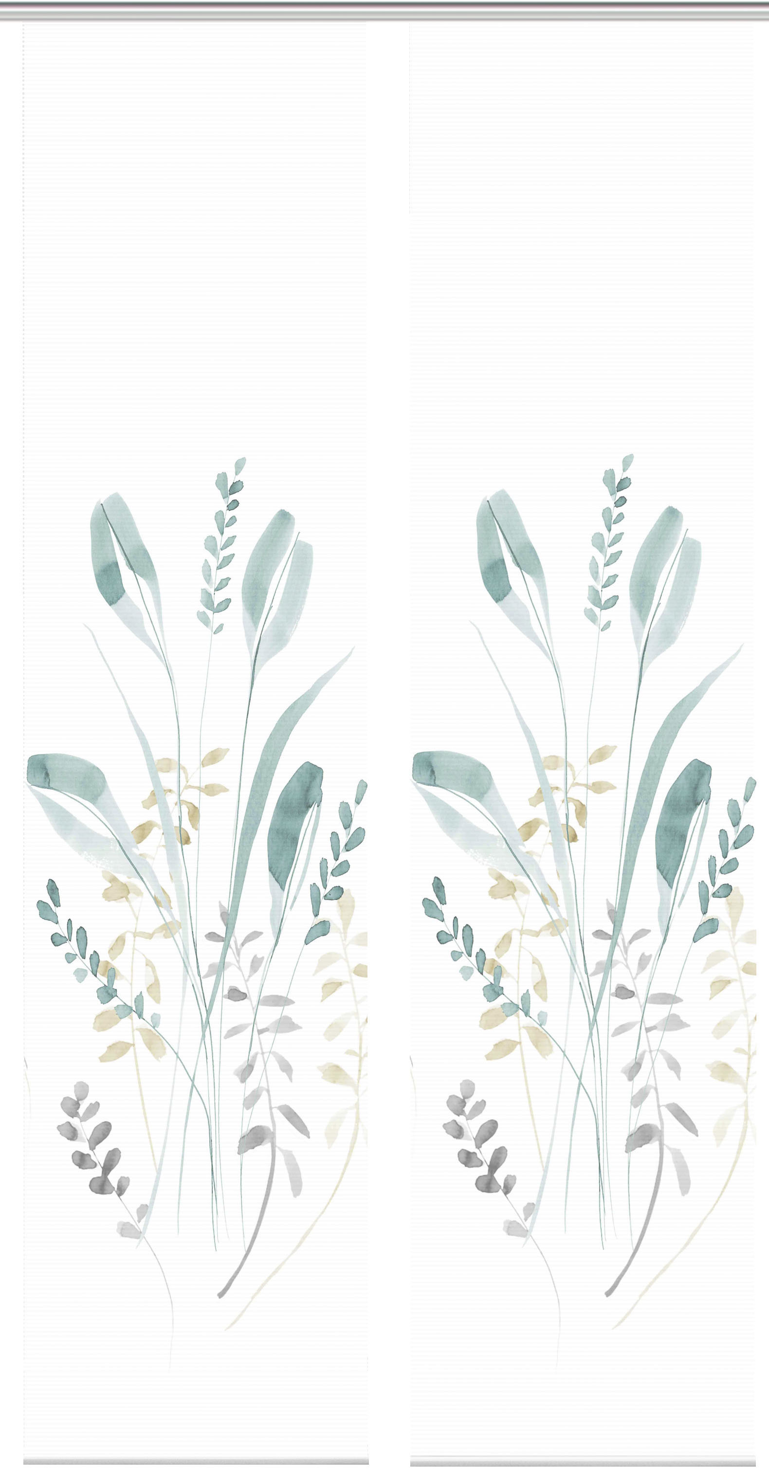 Thumbnail - Vision S Schiebegardine "AYENE 2er SET" Paneelwagen 2 Stk. tlg. Schiebevorhang Digidruck 2er Set AYENE