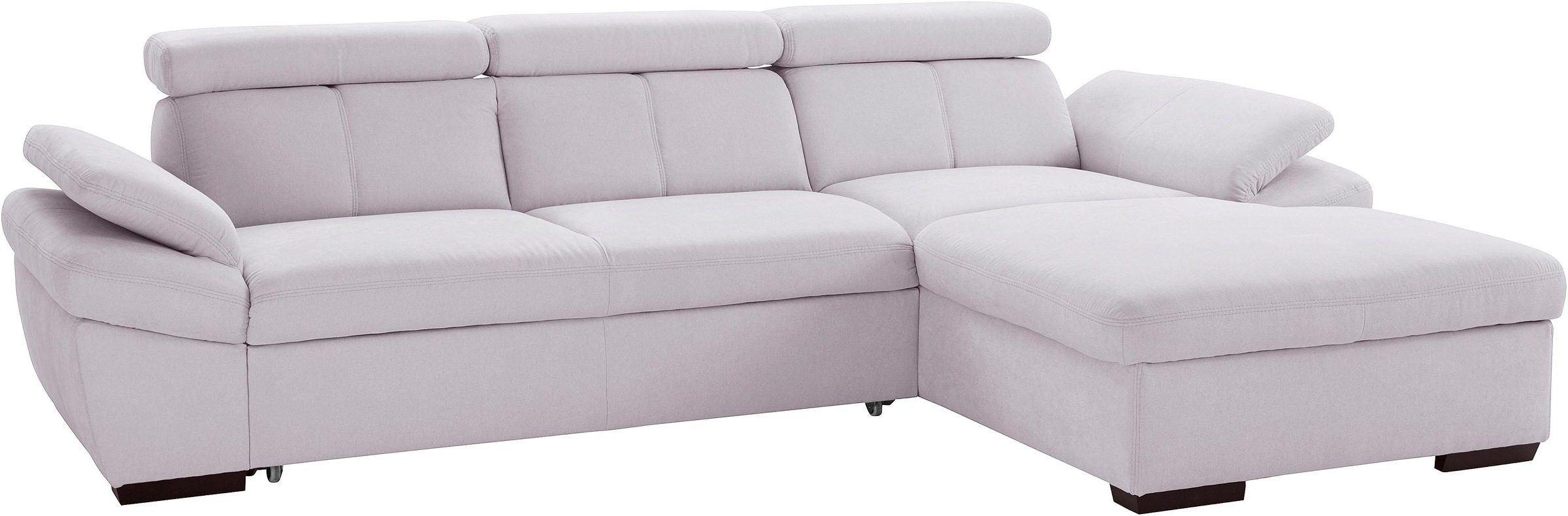 exxpo - sofa fashion Ecksofa "Salerno, inkl. Arm-& Kopfteilverstellung, beq günstig online kaufen