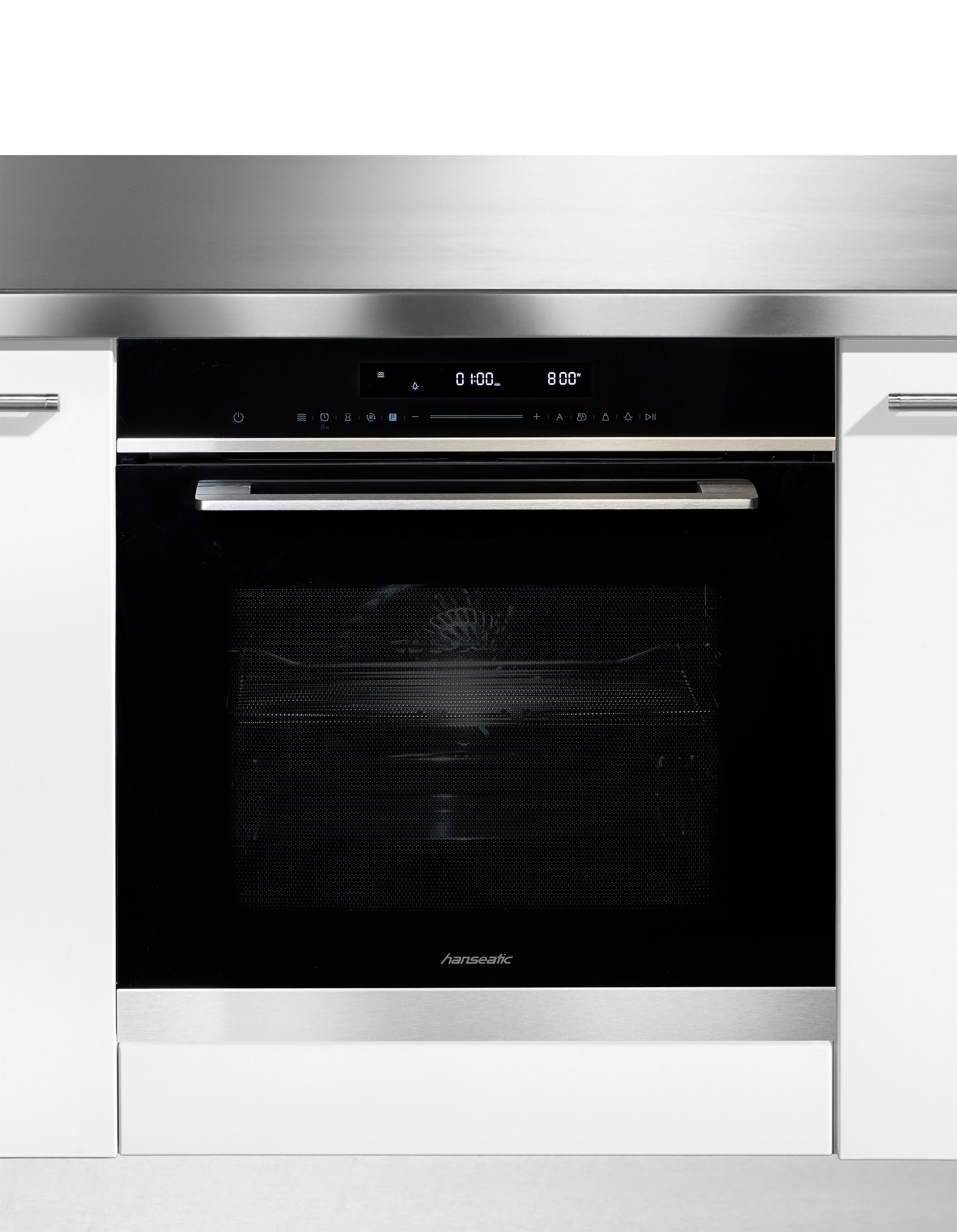 Thumbnail - Hanseatic Backofen mit Mikrowelle "7NF30T0-E111E", Praktische Mikrowellen-Funktion: Für schnelles Aufwärmen