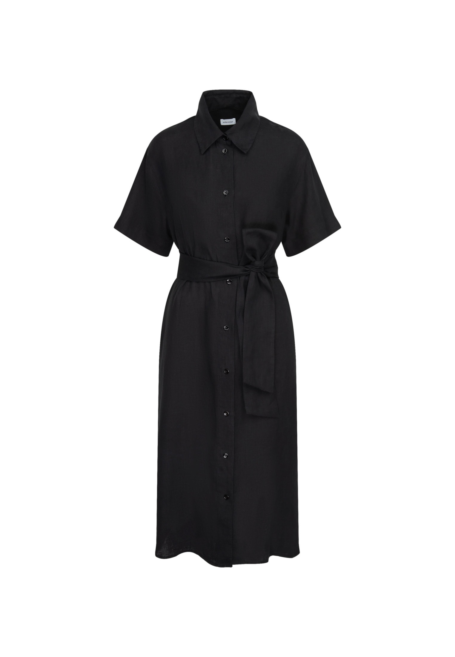 seidensticker Sommerkleid »Schwarze Rose«, Kurzarm Rundhals Uni