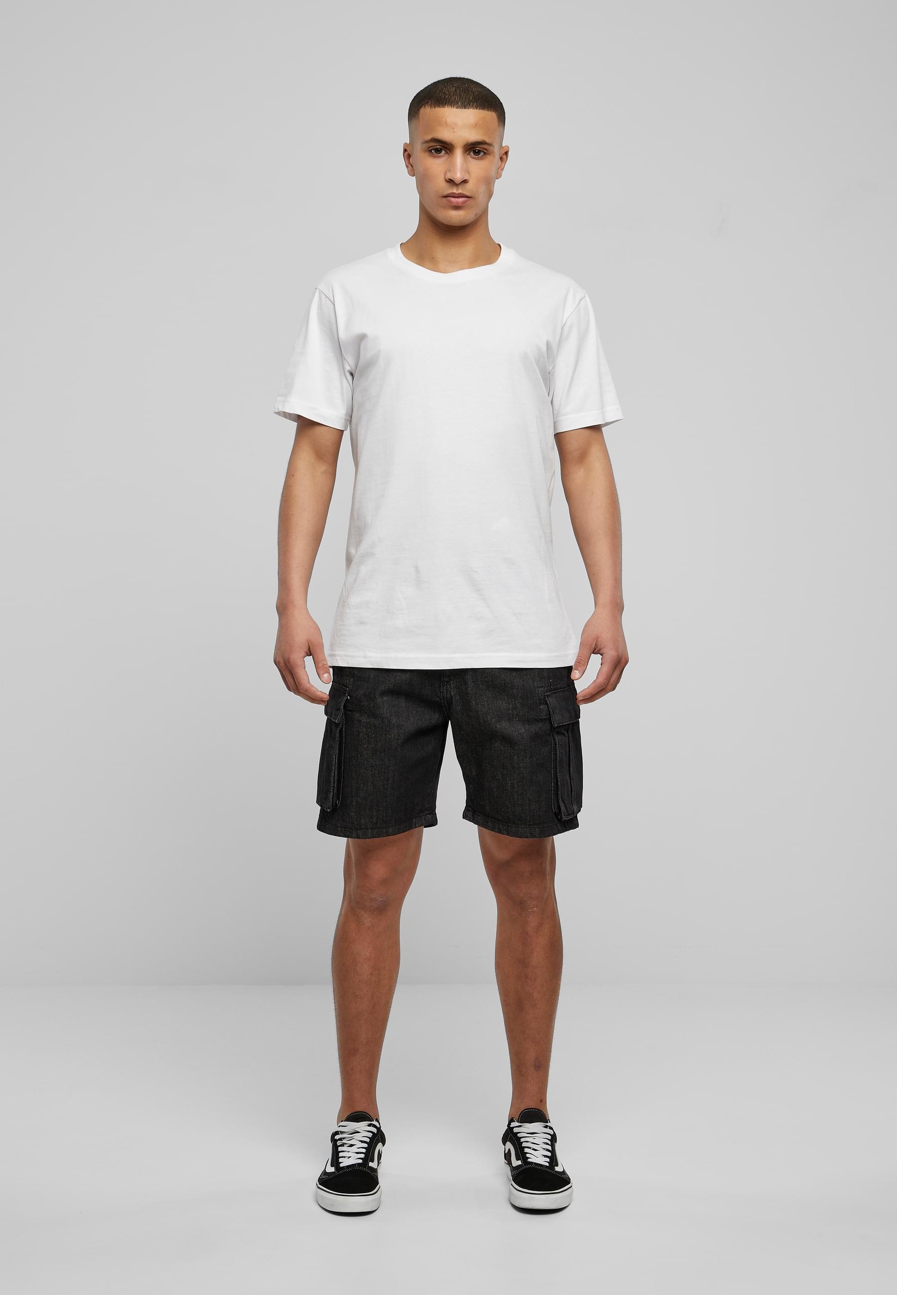 URBAN CLASSICS Cargoshorts »Urban Classics Herren Organic Denim Cargo Shorts«, (1 tlg.)