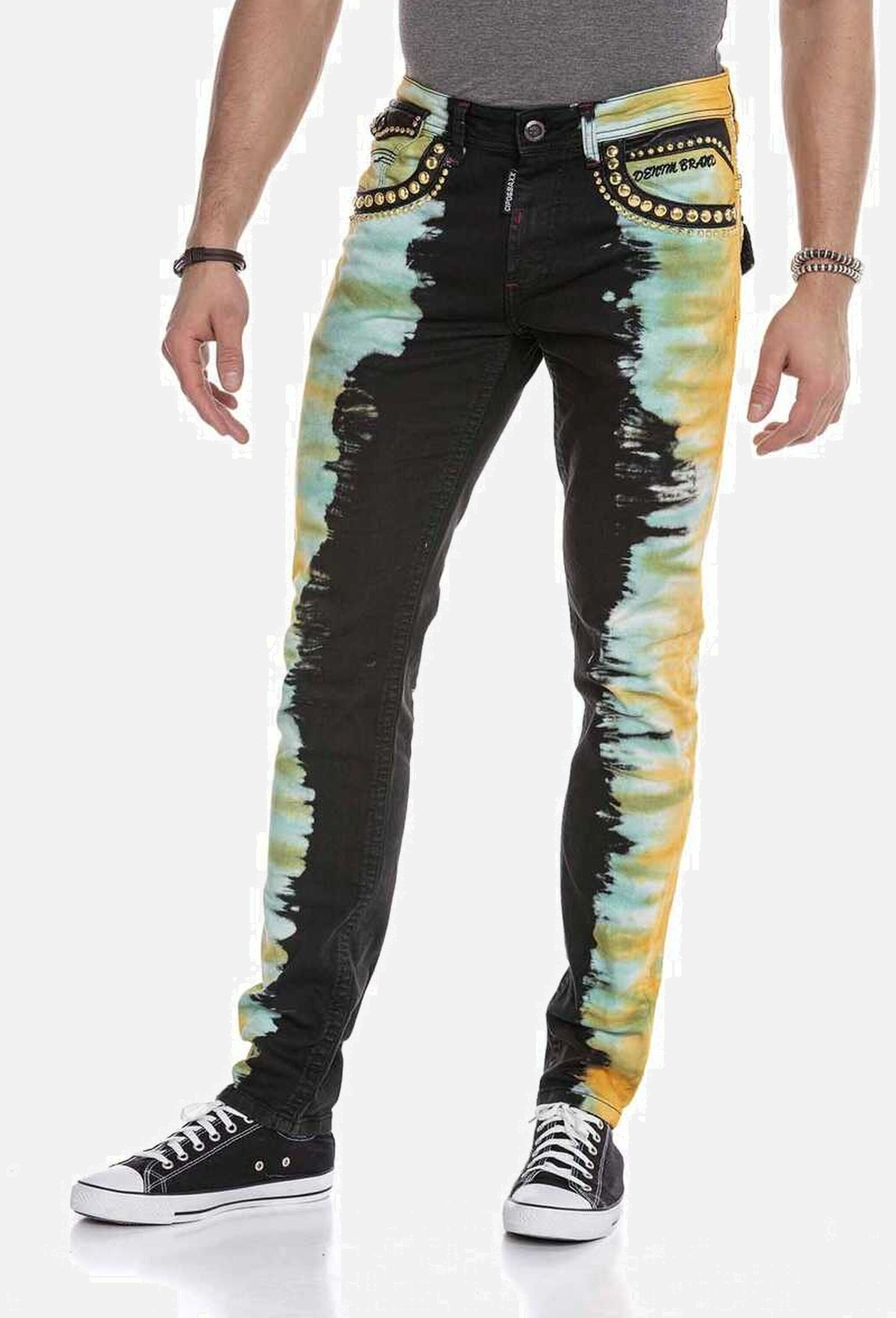 Cipo & Baxx 5-Pocket-Jeans »Cipo & Baxx Jeans« m extravaganten Look, CD664