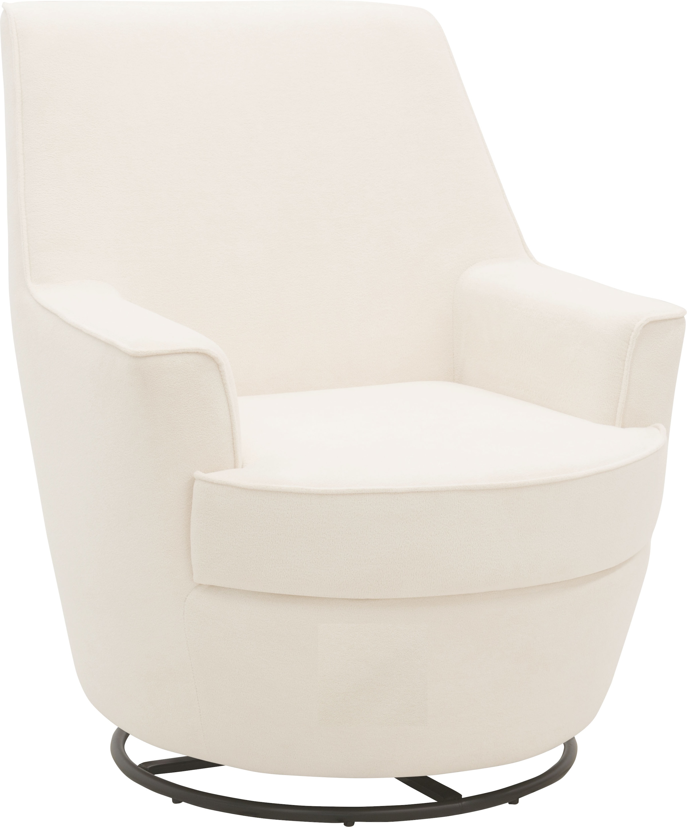 INOSIGN Drehsessel »HETTY, Drehsessel mit Wippfunktion und Hocker; Lesesessel, Armsessel«, (Set, 2 St.), mit Dreh/Wippfunktion, mit Federkern, in Cord und Microfaser