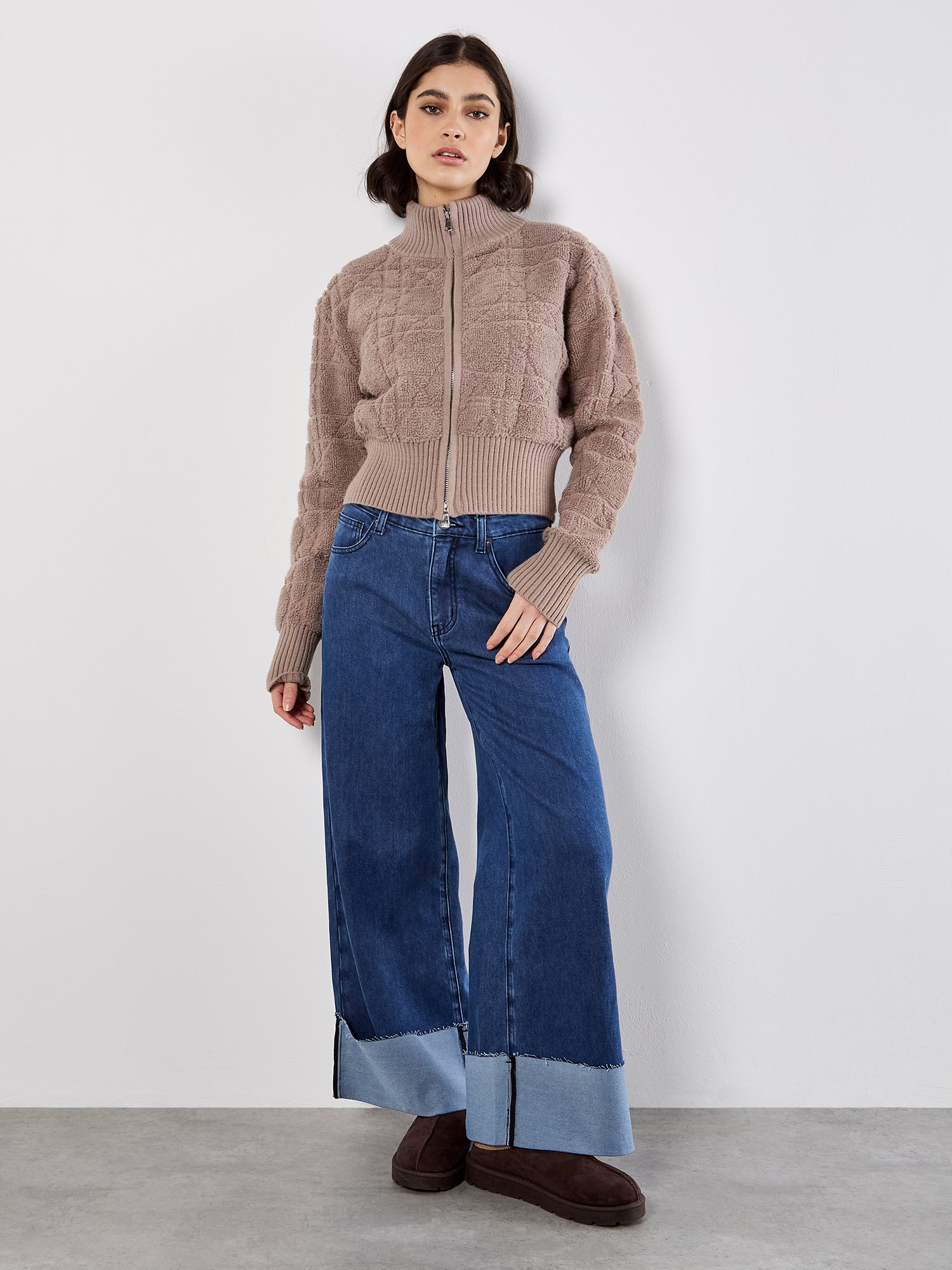 Apricot Cardigan »Kurzjacke« aus Bouclé