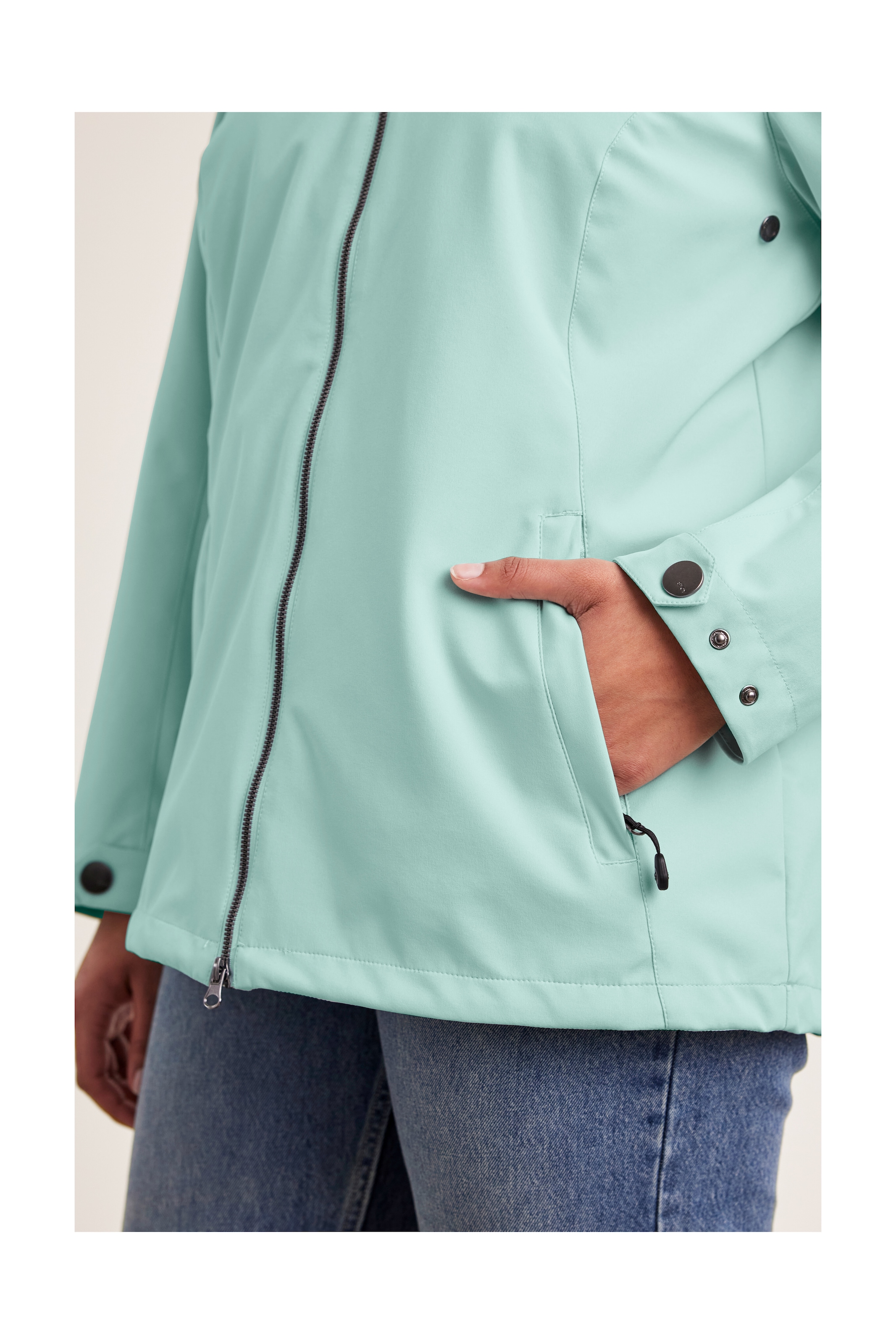 STOY Softshelljacke »STS 1 WMN SFTSHLL JCKT«, Damen Softshelljacke: wasserabweisend, winddicht, atmungsaktiv