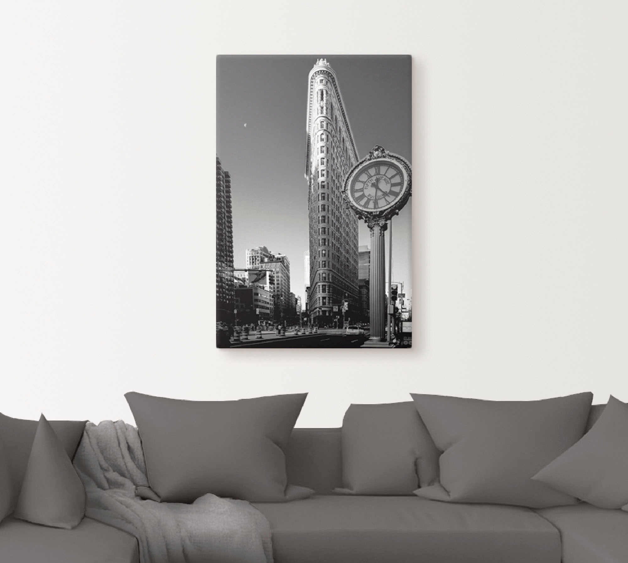 Artland Wandbild »New York Flatiron«, Amerika, (1 St.), als Leinwandbild, Poster in verschied. Größen