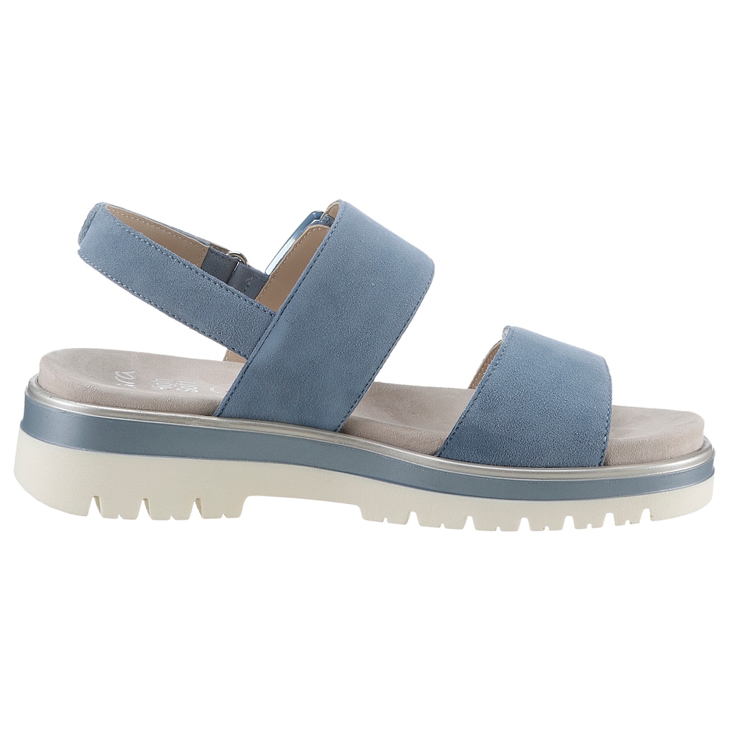 Ara Sandale »MALAGA«, Sommerschuh, Sandalette, Keilabsatz, in bequemer Schuhweite G