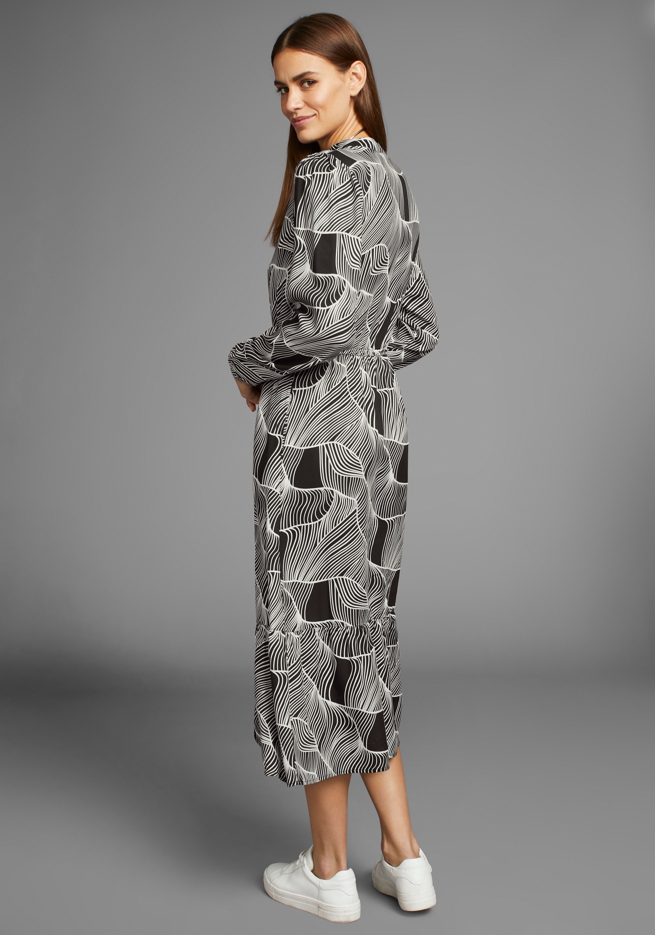 HECHTER PARIS Midikleid, mit modischen Print günstig online kaufen