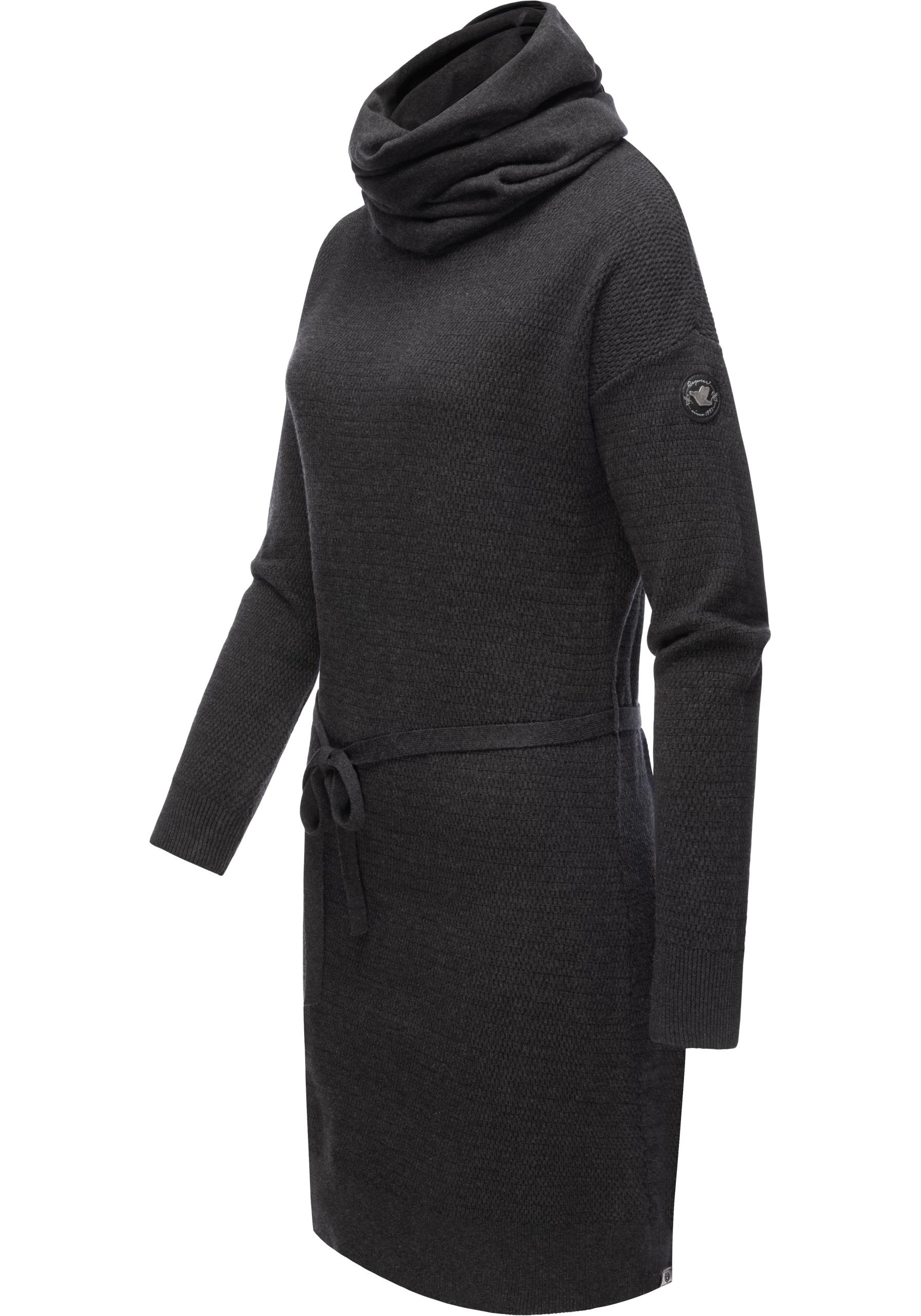 Ragwear Sweatkleid »Babett Dress Intl.«, warmes Winterkleid mit breitem Rollkragen