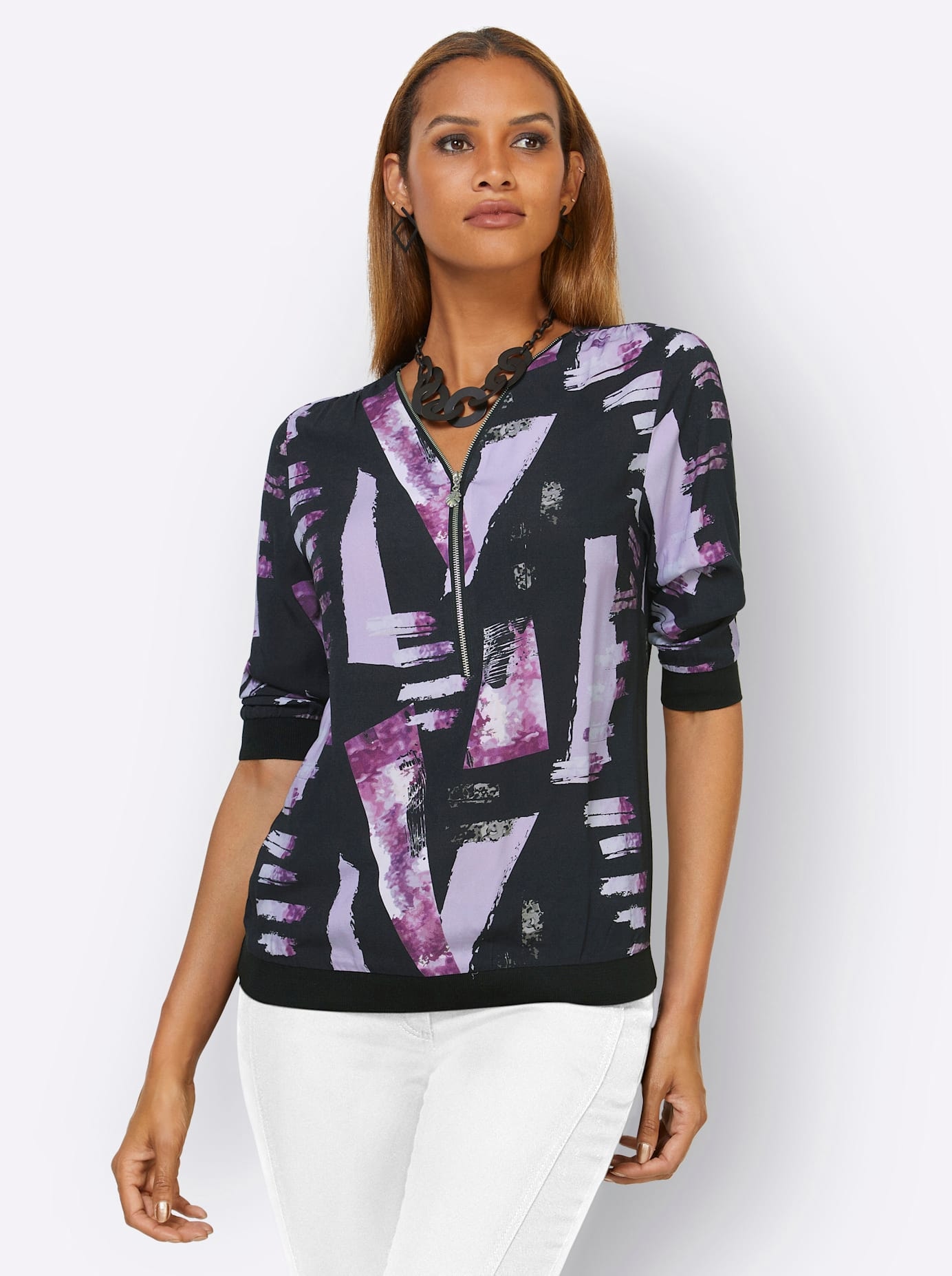 creation L Druckbluse