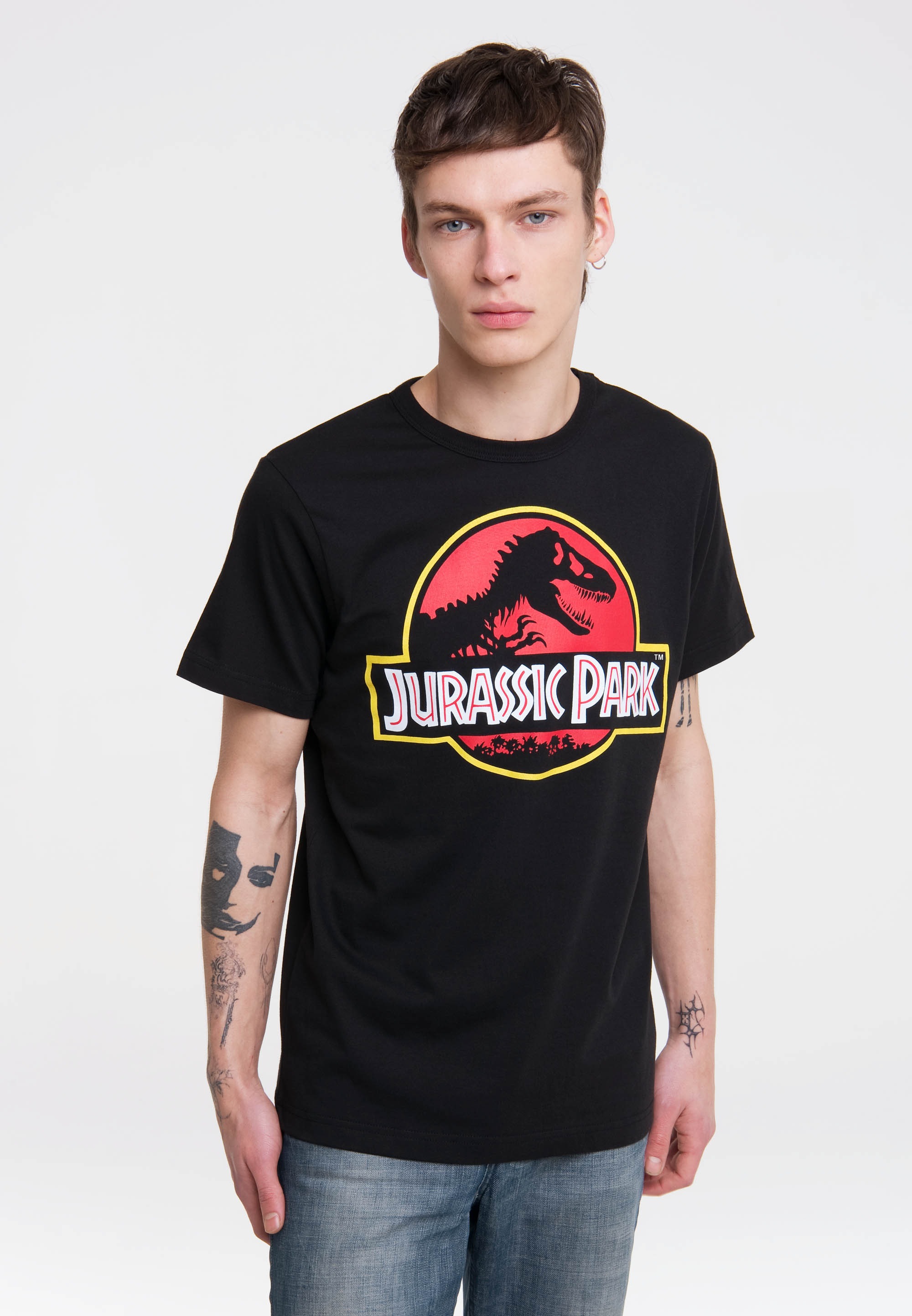BAUR Logo«, coolem T-Shirt | »Jurassic ▷ bestellen Print mit Park LOGOSHIRT
