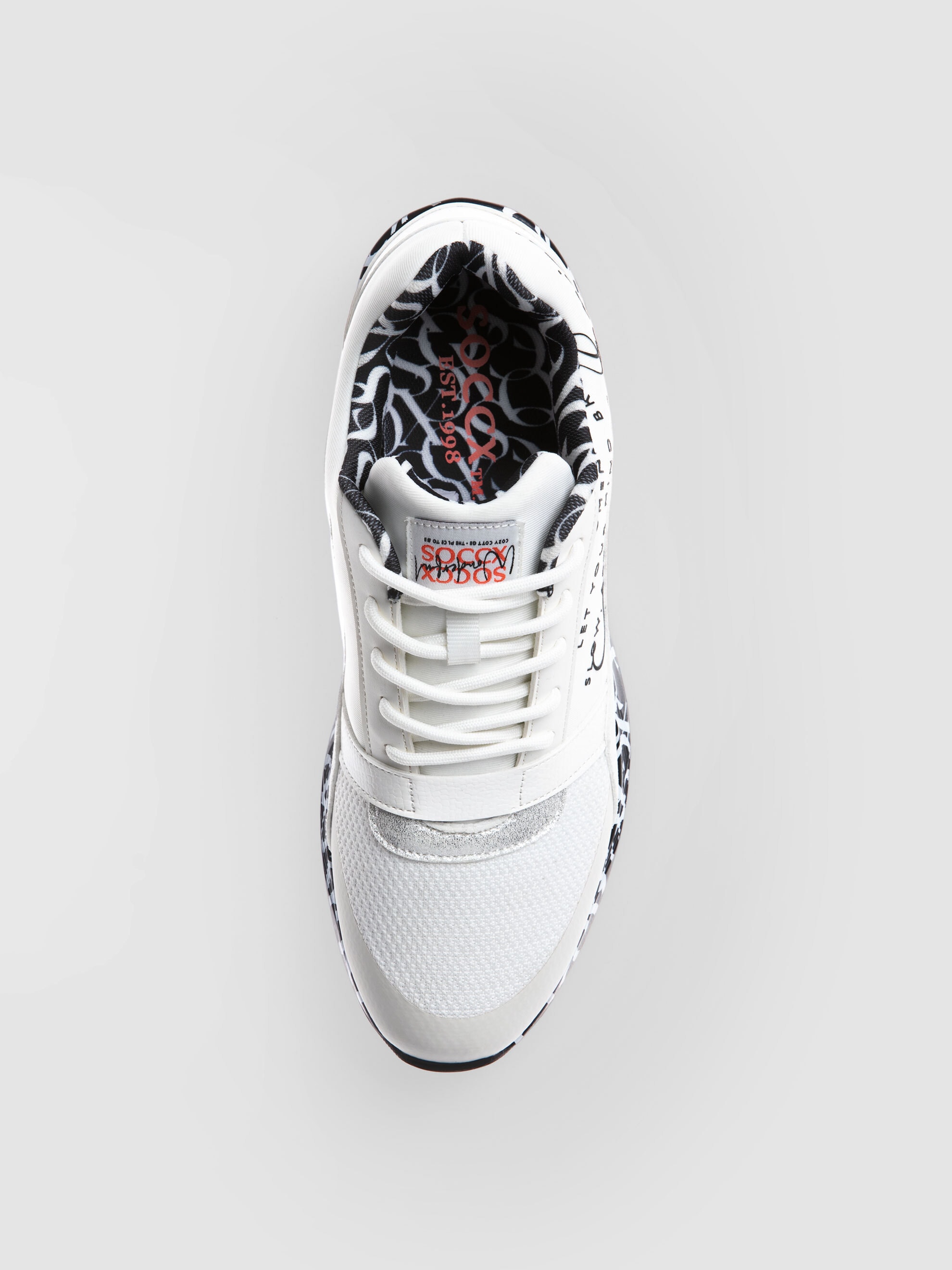 SOCCX Sneaker  mit Glitter-Elementen