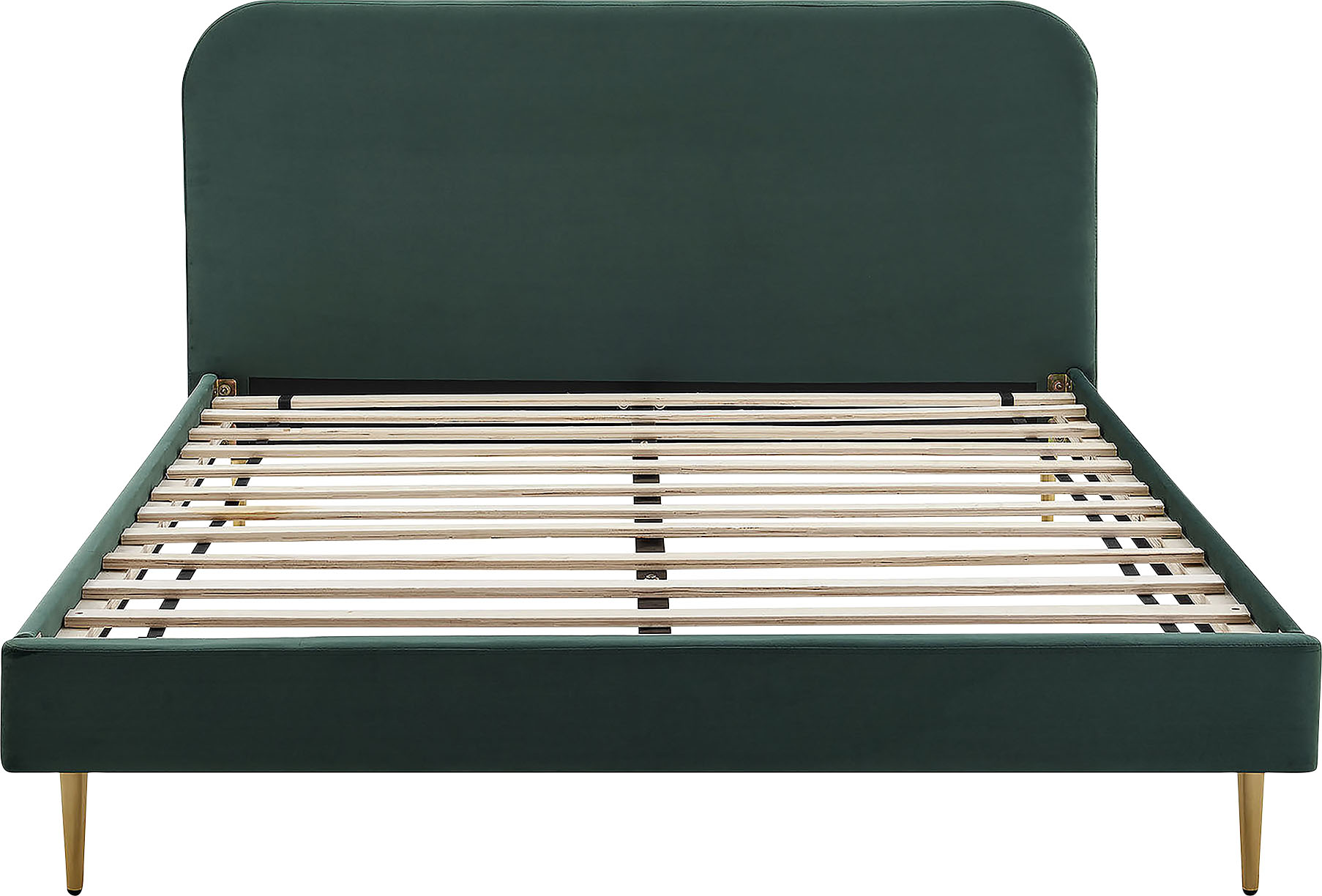 SalesFever Polsterbett "Komfortables Bett für erholsamen Schlaf" Chrombeine in elegantem Goldton