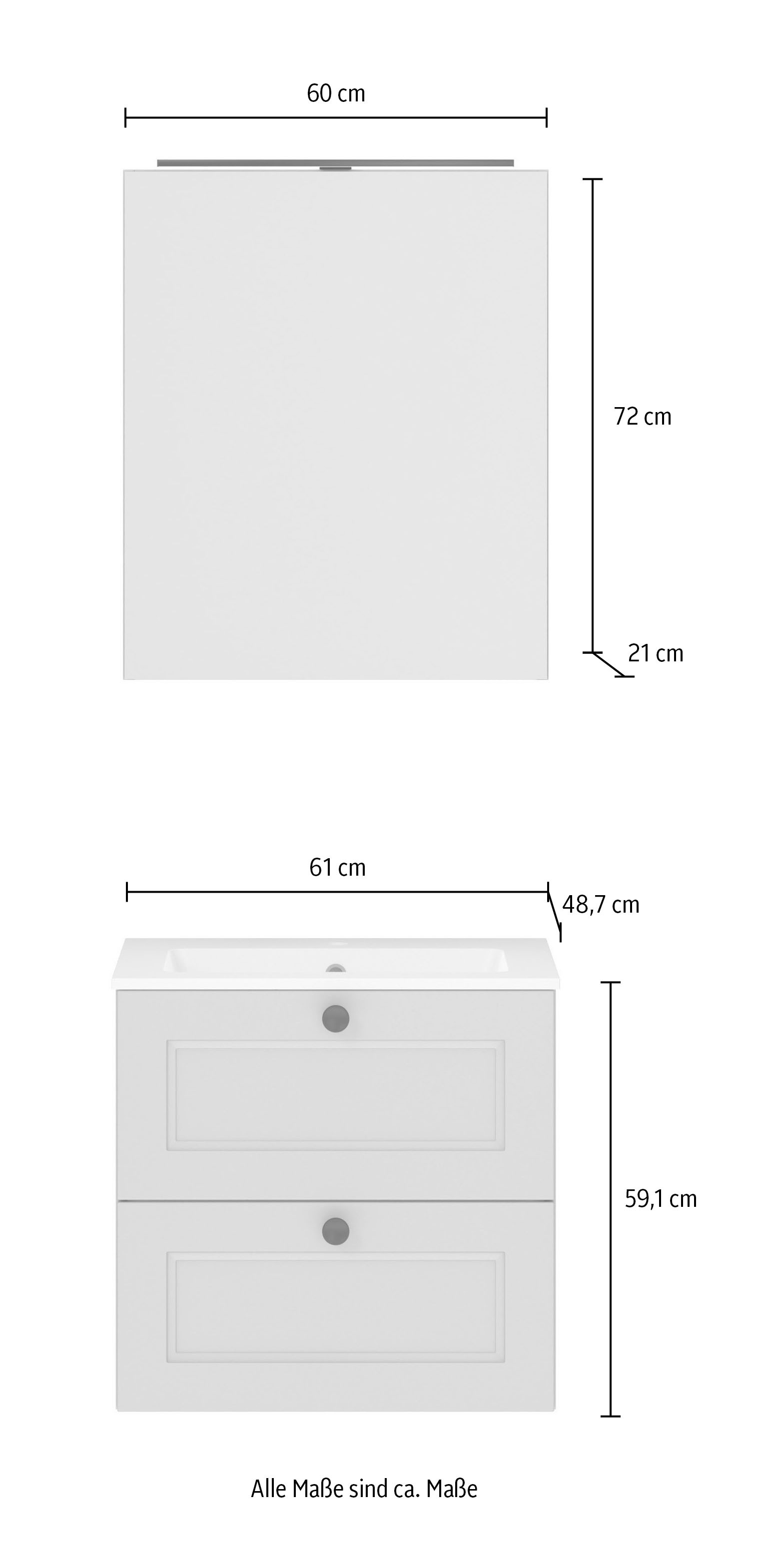 nobilia® Badmöbel-Set »Cascada«